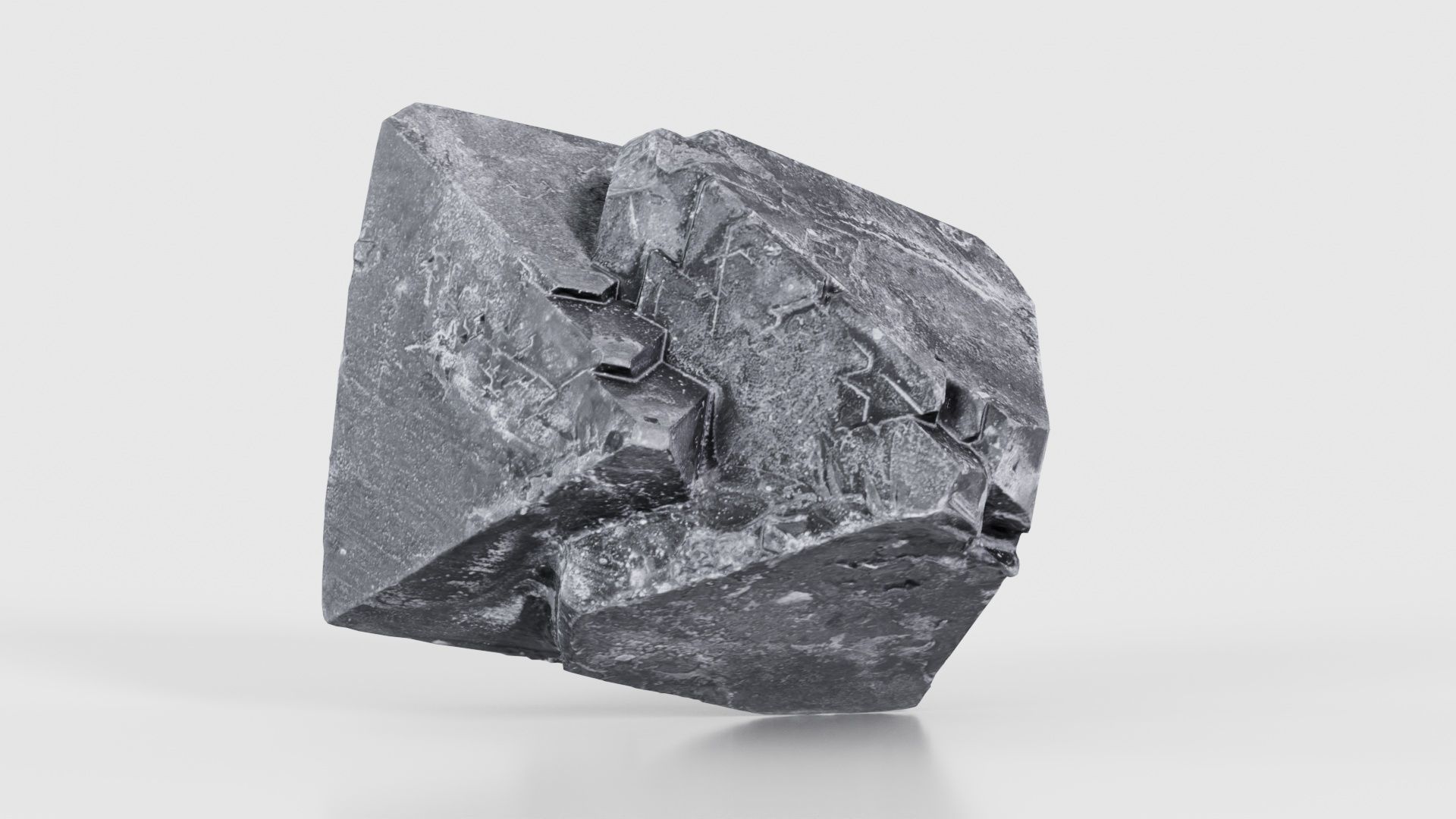 Black Salt Crystal 01 Low-poly 3D model_20