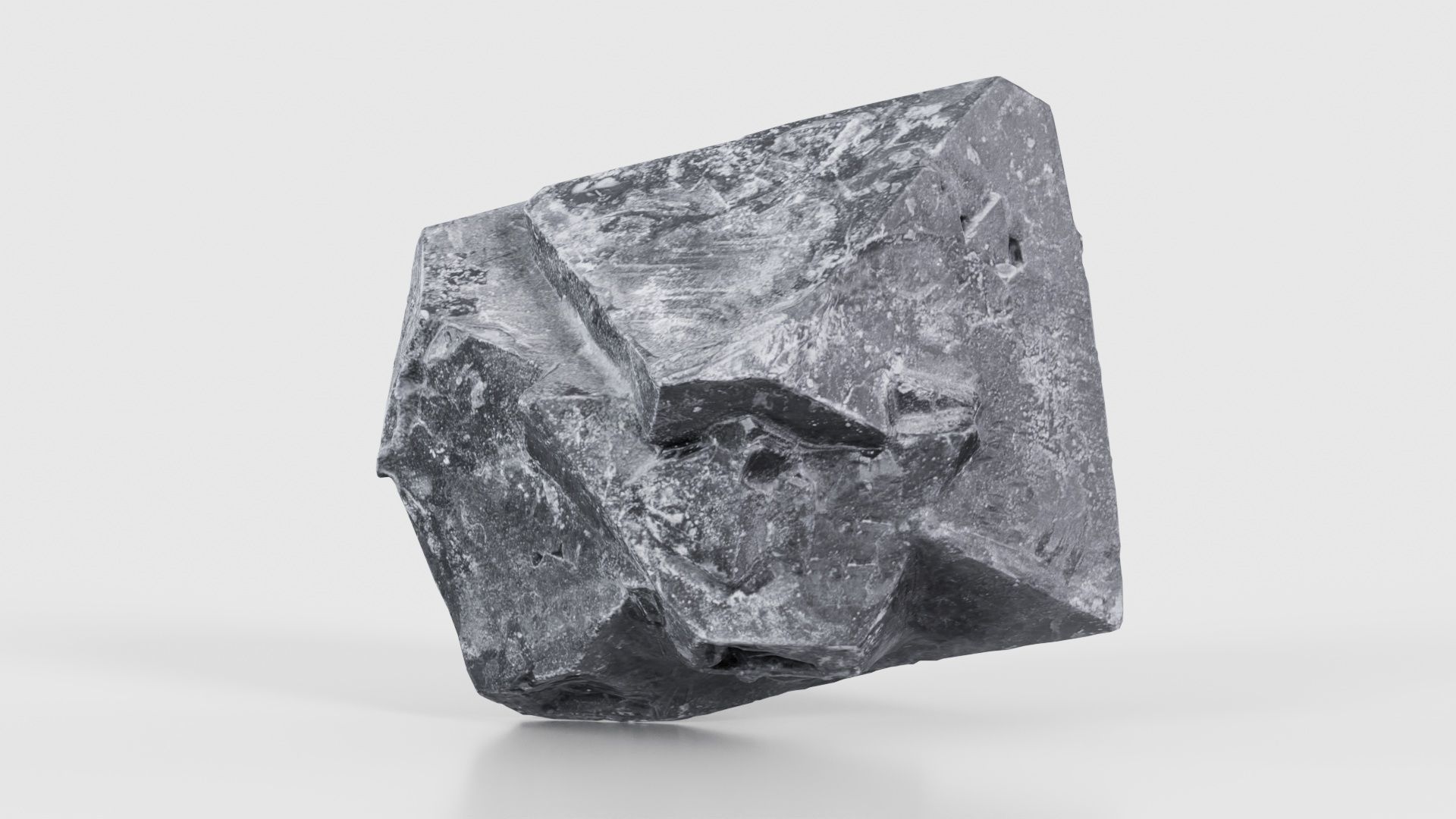 Black Salt Crystal 01 Low-poly 3D model_25