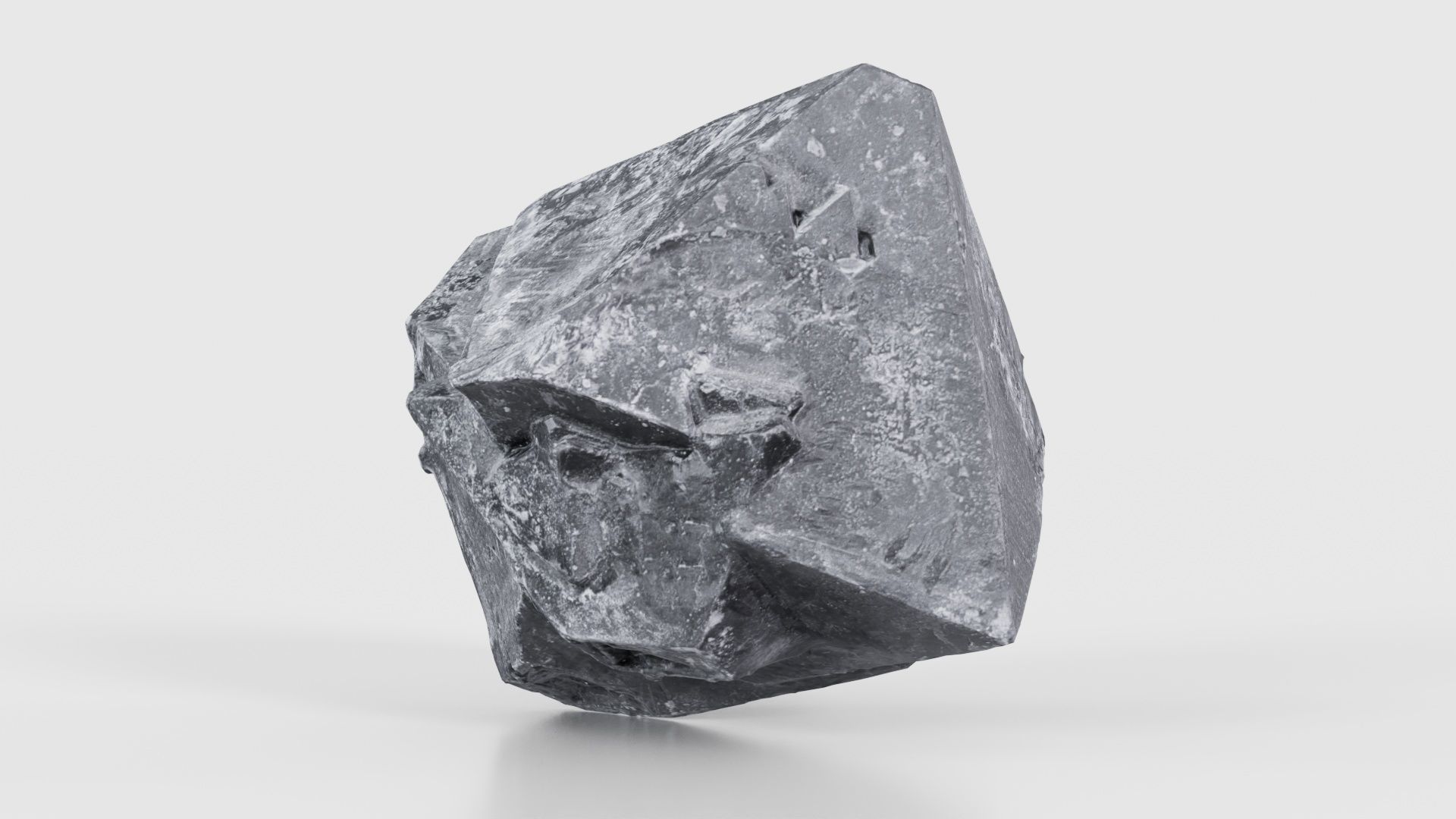 Black Salt Crystal 01 Low-poly 3D model_24