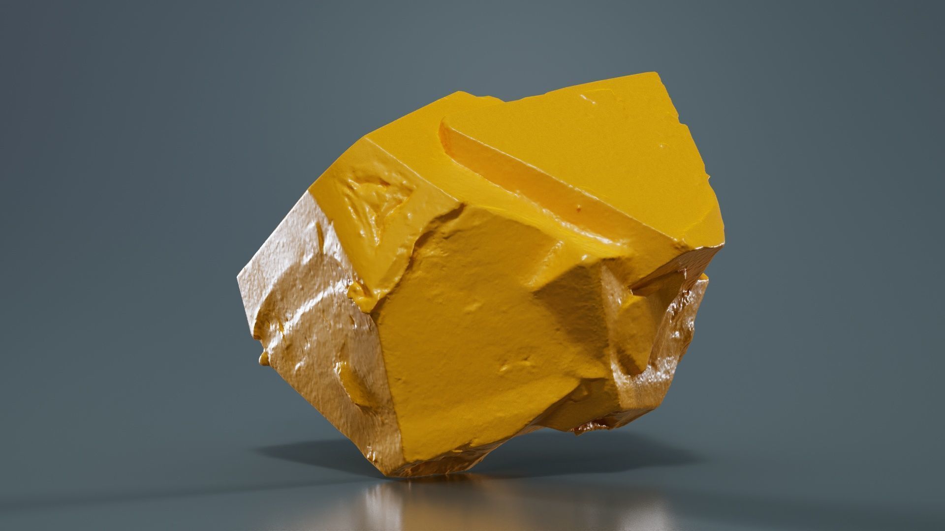 Black Salt Crystal 01 Low-poly 3D model_12