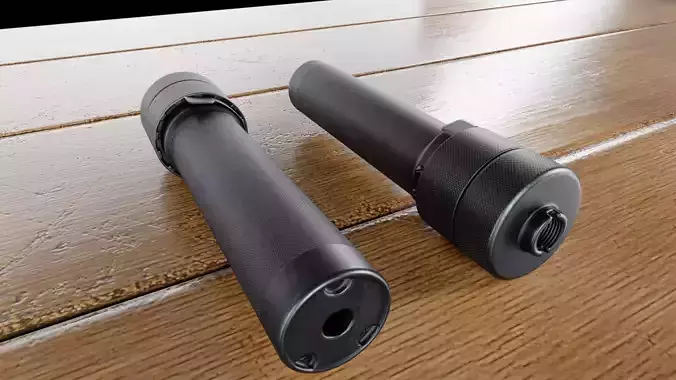 Suppressor AK PBS-1 Low-poly 3D model