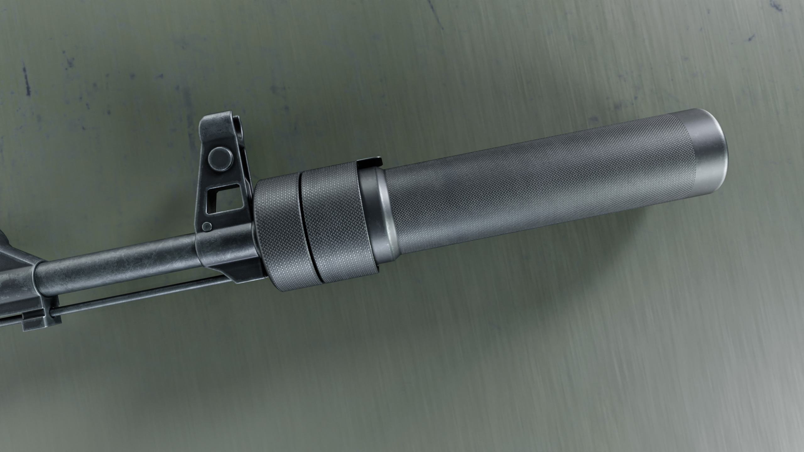 Suppressor AK PBS-1 Low-poly 3D model_8