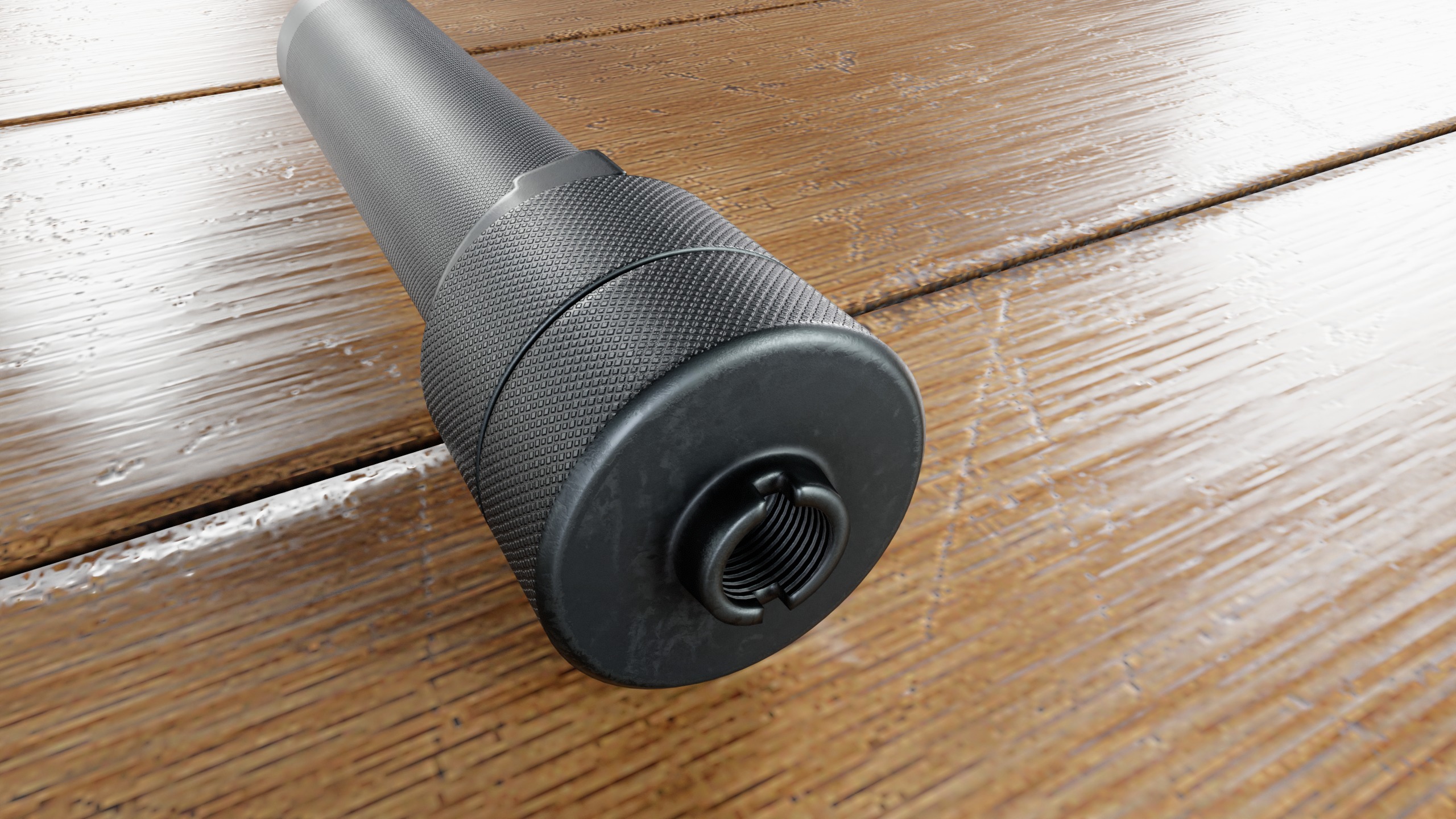 Suppressor AK PBS-1 Low-poly 3D model_3