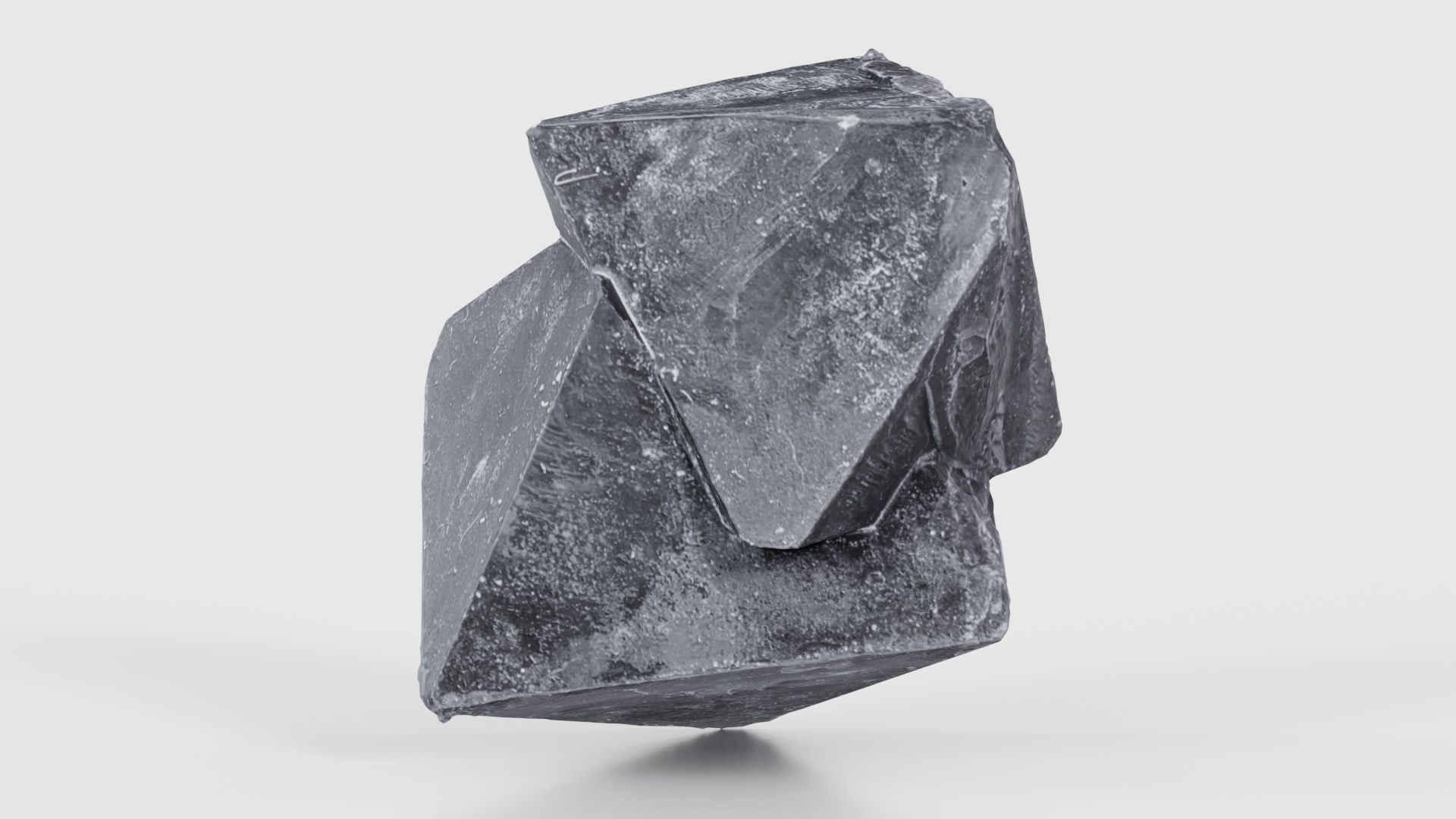 Black Salt Crystal 03 Low-poly 3D model_24