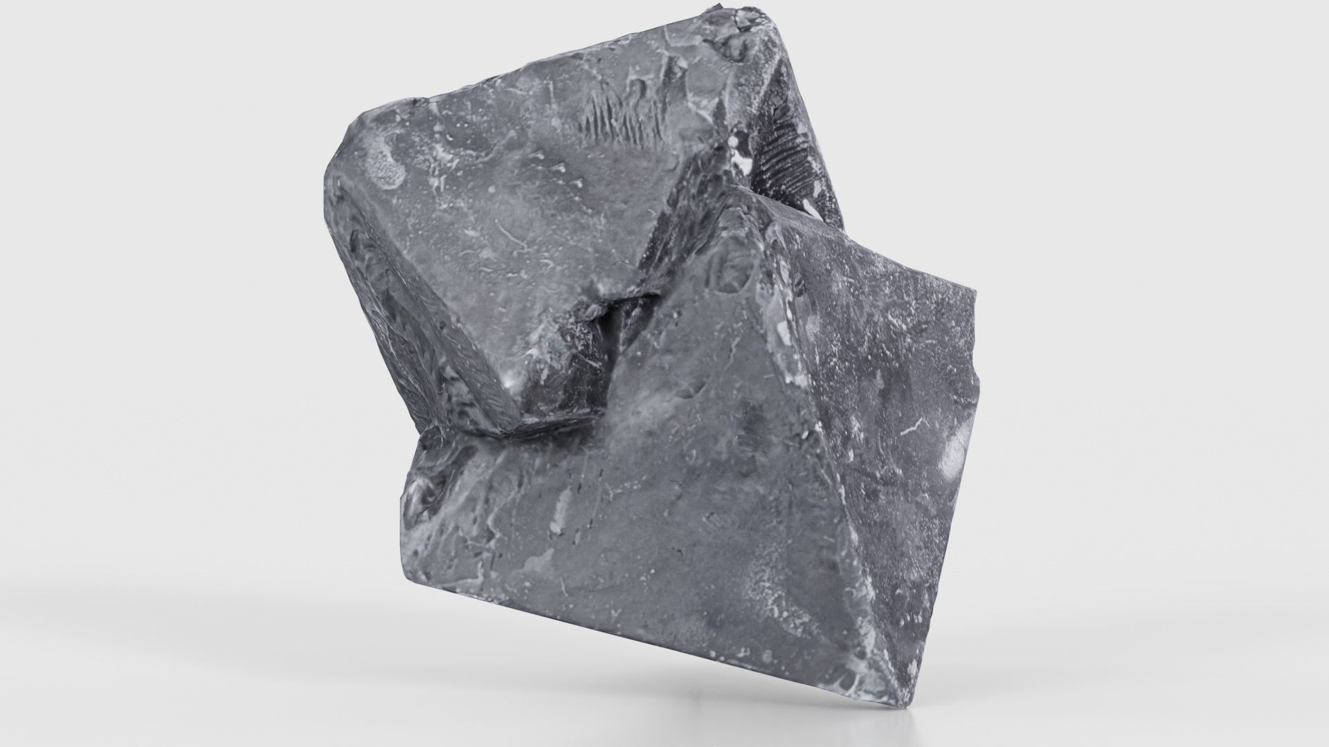 Black Salt Crystal 03 Low-poly 3D model_20