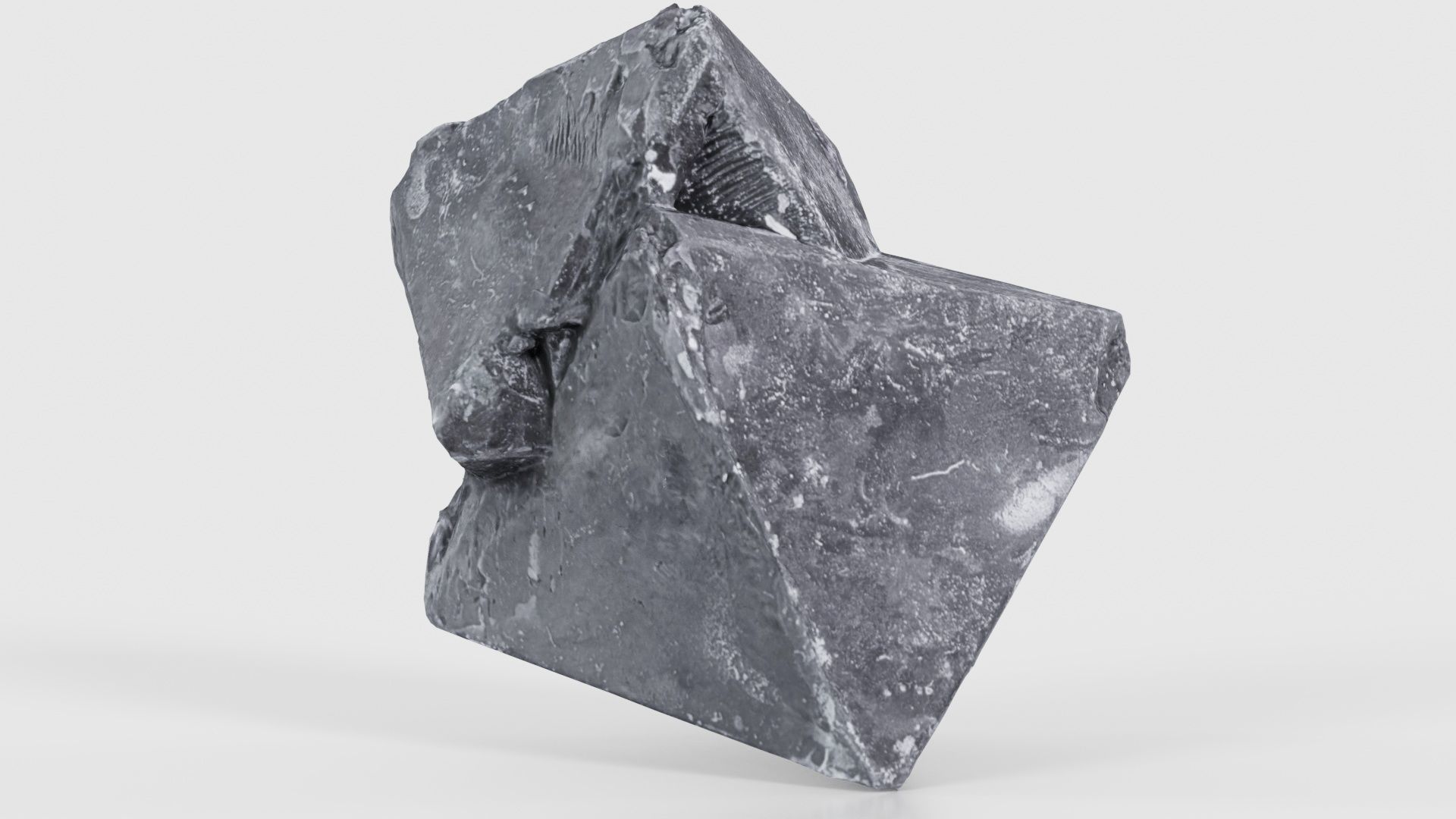 Black Salt Crystal 03 Low-poly 3D model_19