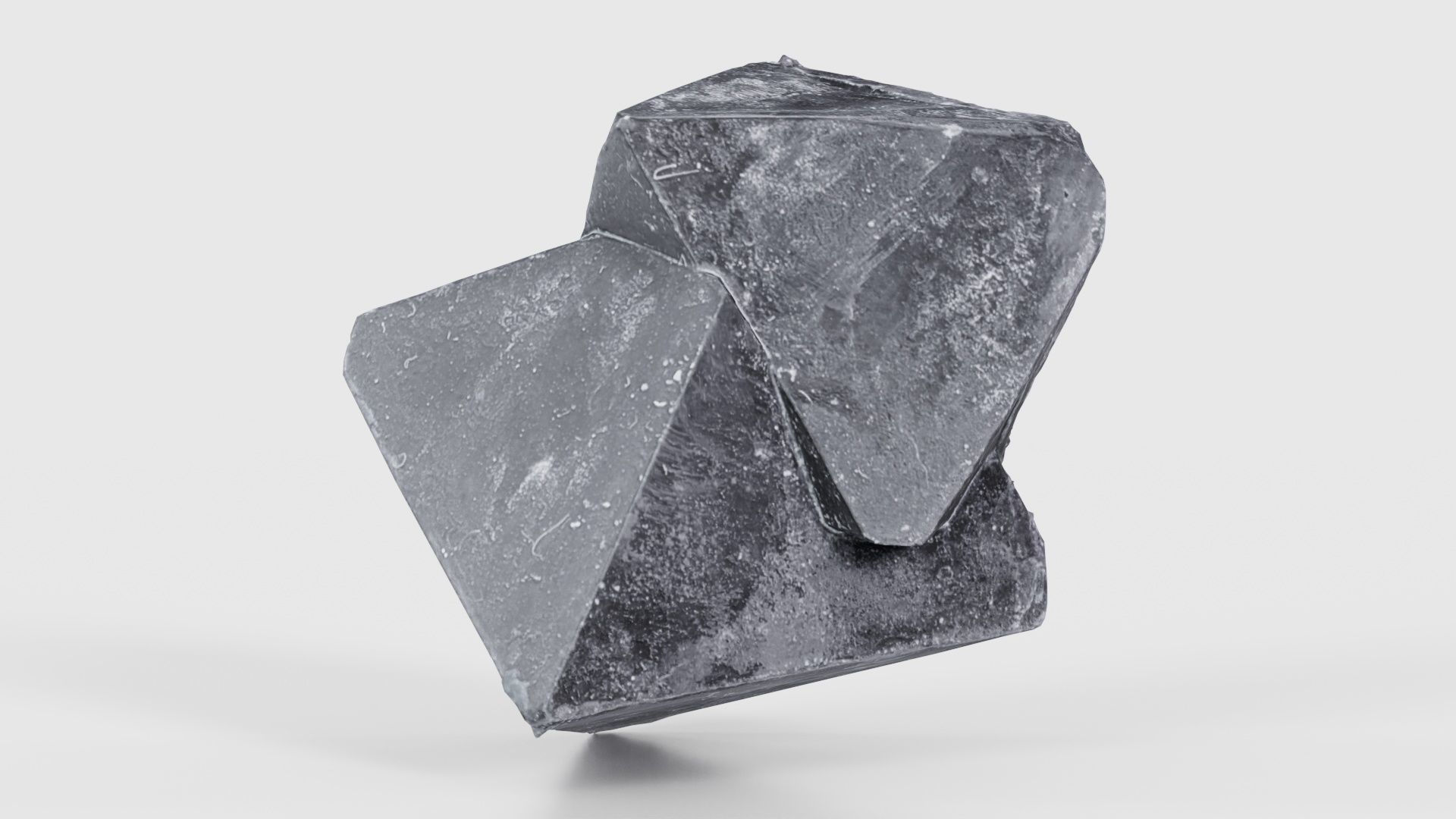 Black Salt Crystal 03 Low-poly 3D model_25