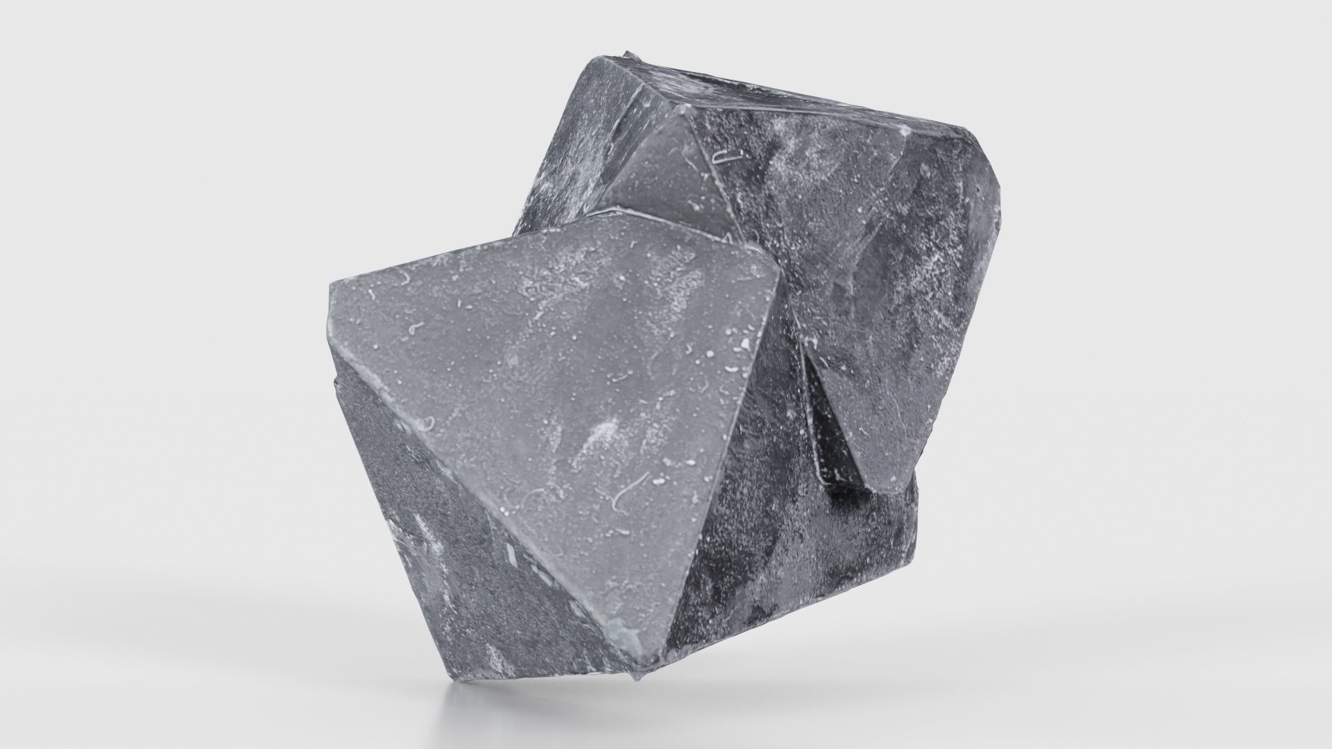 Black Salt Crystal 03 Low-poly 3D model_26