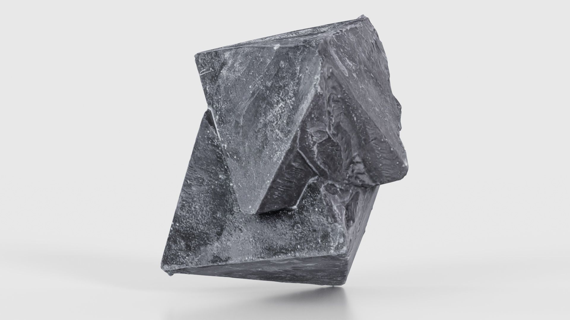 Black Salt Crystal 03 Low-poly 3D model_23