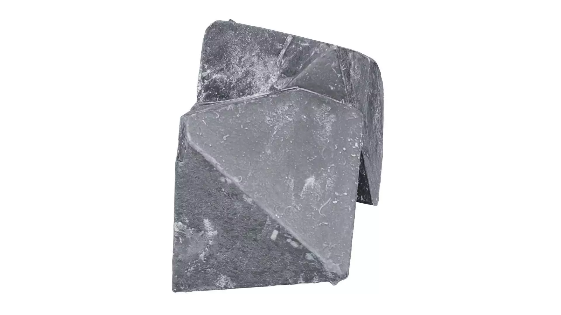 Black Salt Crystal 03 Low-poly 3D model_0