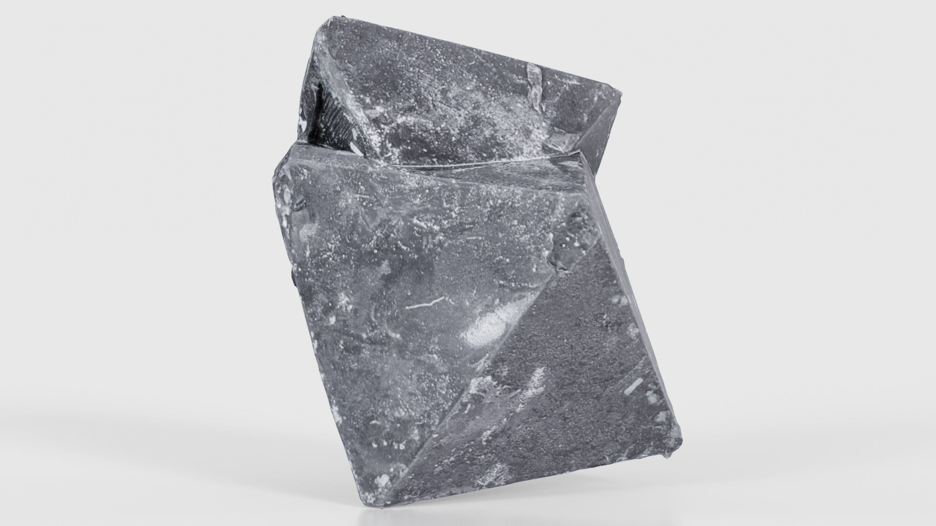Black Salt Crystal 03 Low-poly 3D model_17