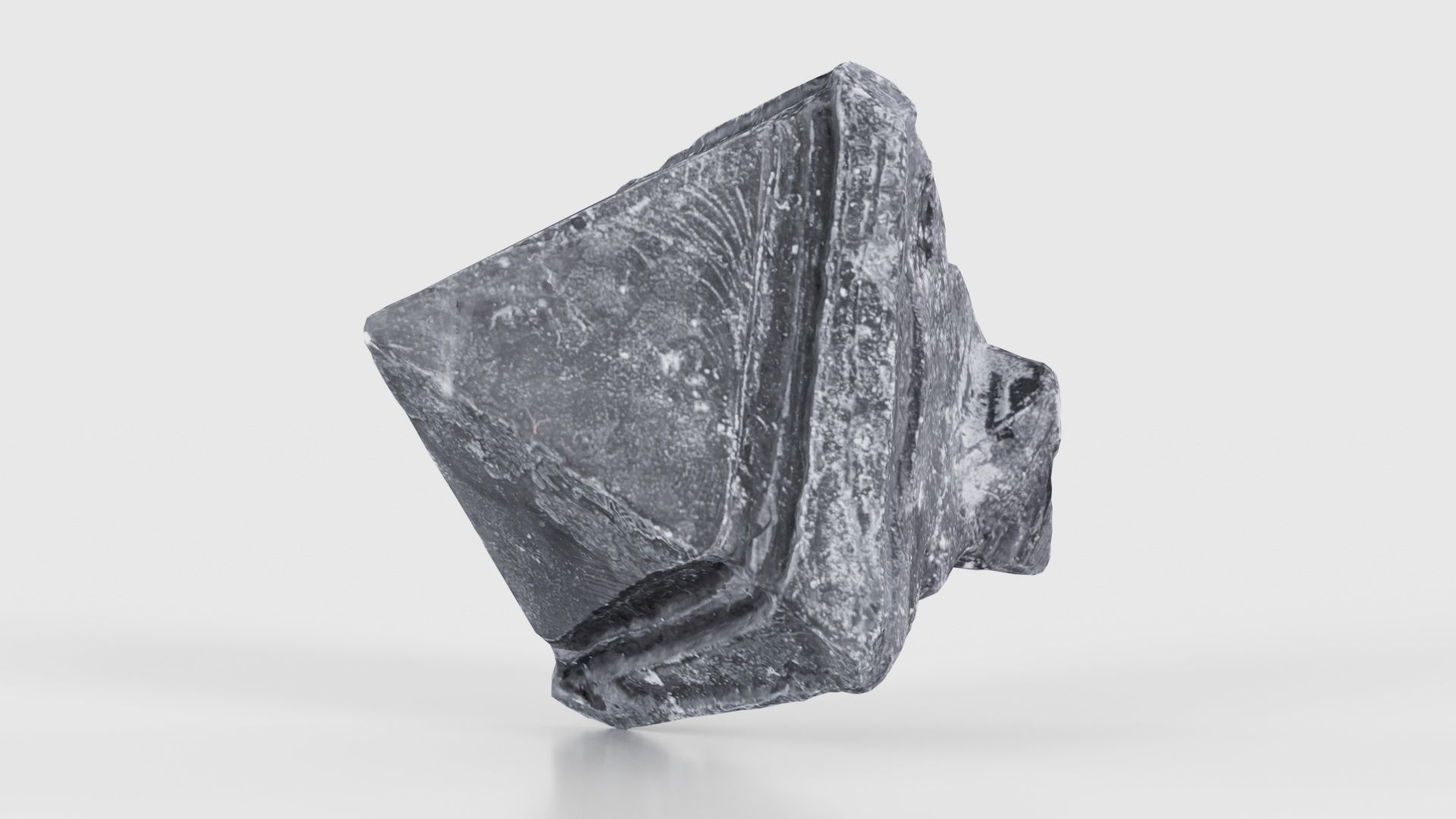 Black Salt Crystal 04 Low-poly 3D model_19