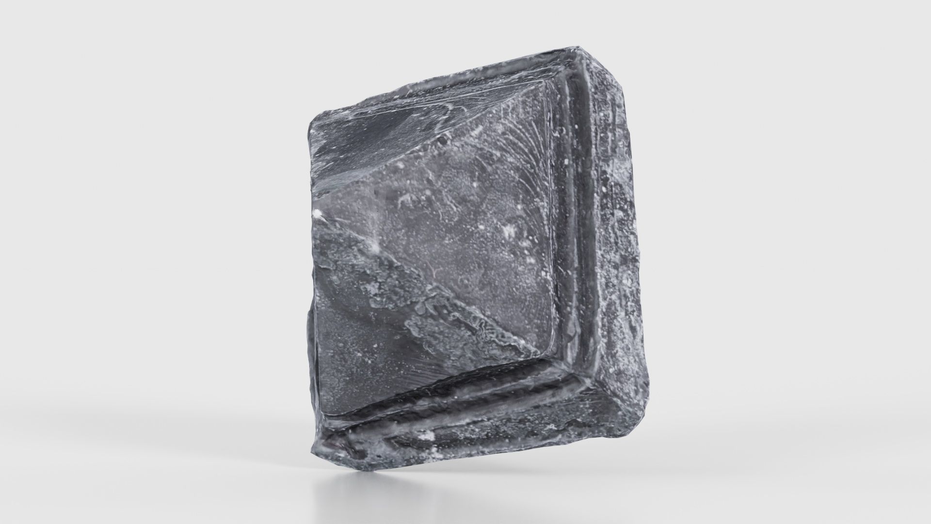 Black Salt Crystal 04 Low-poly 3D model_20