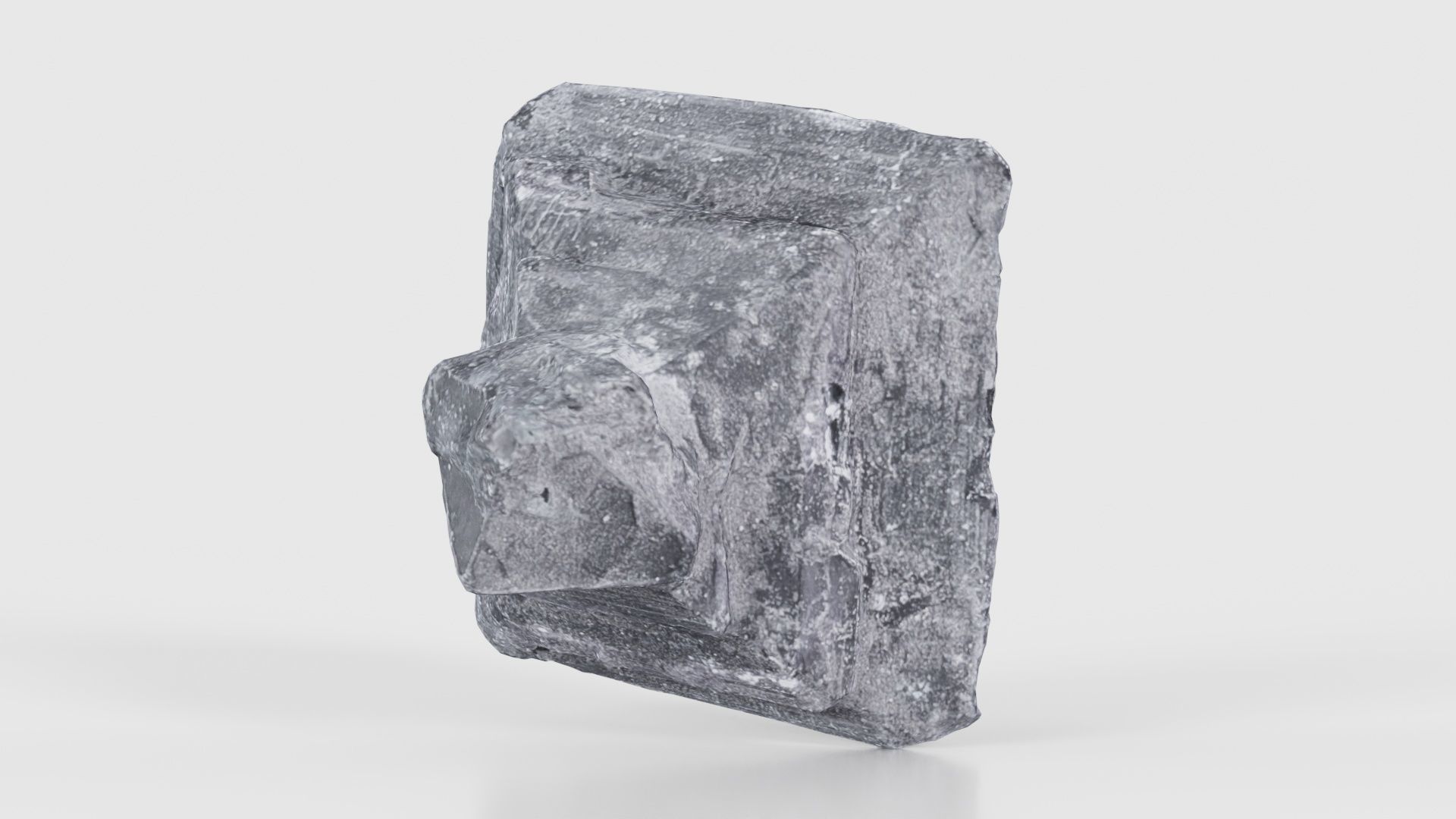 Black Salt Crystal 04 Low-poly 3D model_26