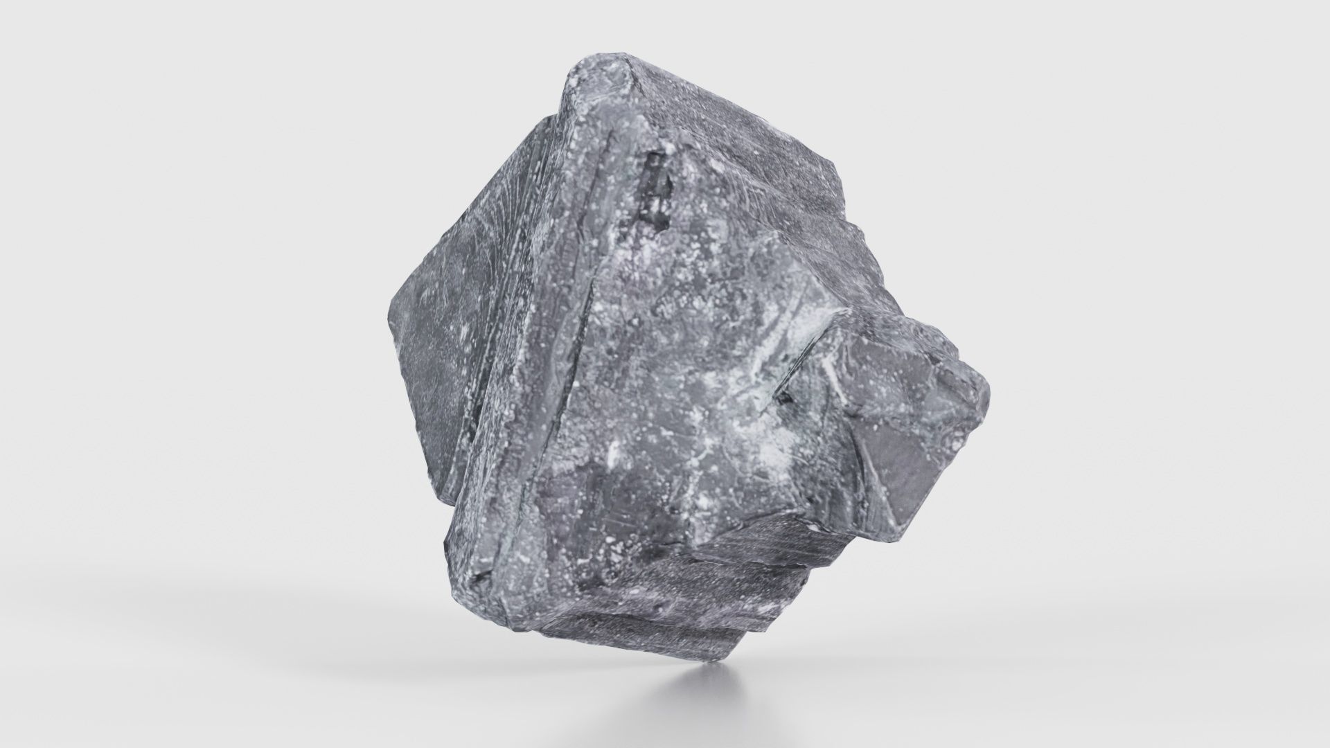 Black Salt Crystal 04 Low-poly 3D model_17
