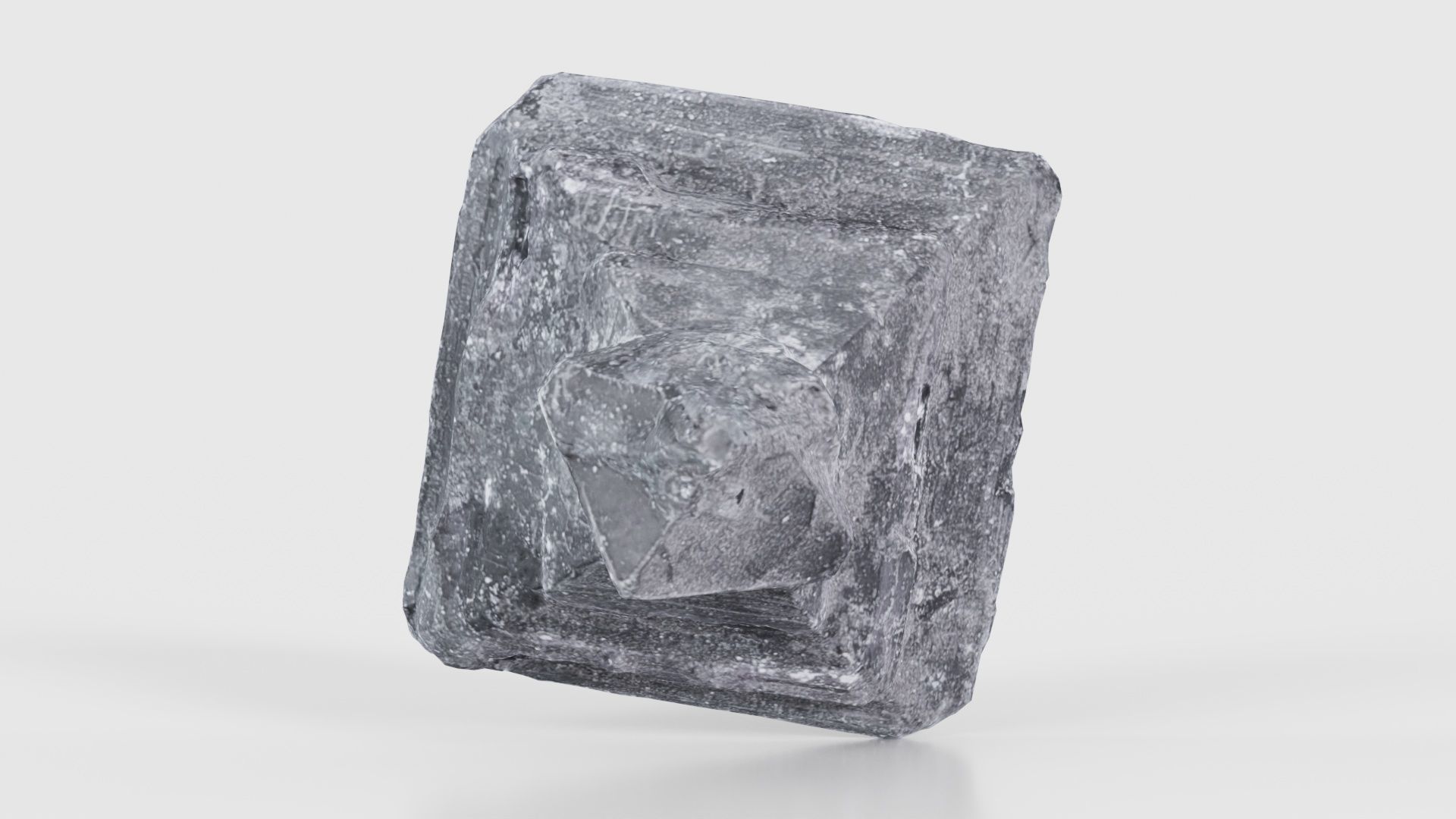 Black Salt Crystal 04 Low-poly 3D model_15