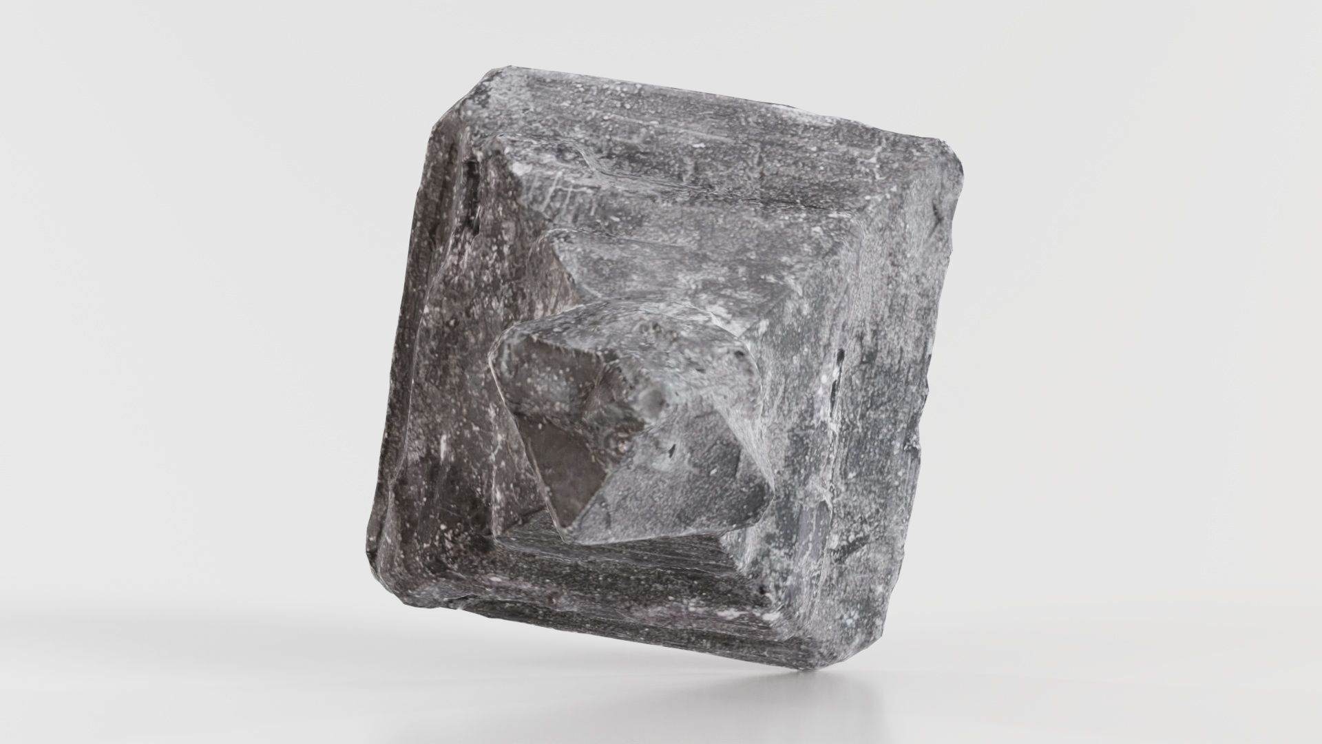 Black Salt Crystal 04 Low-poly 3D model_8