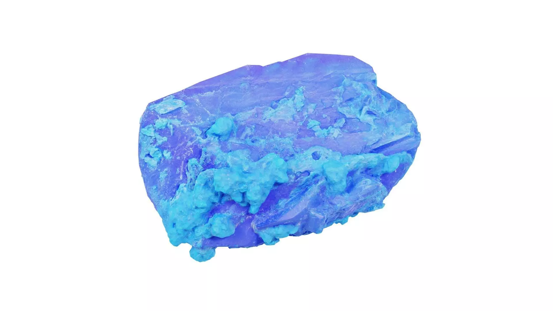 Blue Salt Crystal 01 Low-poly 3D model