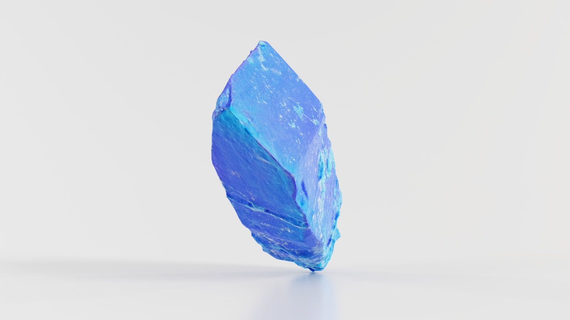 Blue Salt Crystal 02 Low-poly 3D model_3
