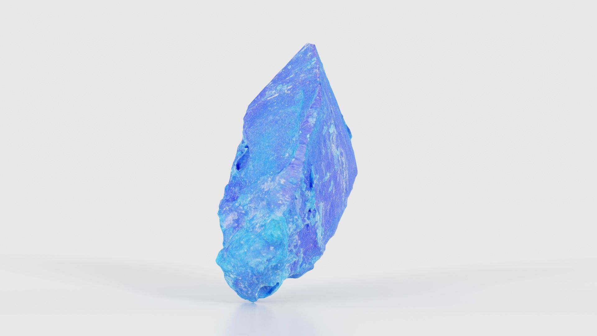 Blue Salt Crystal 02 Low-poly 3D model_24