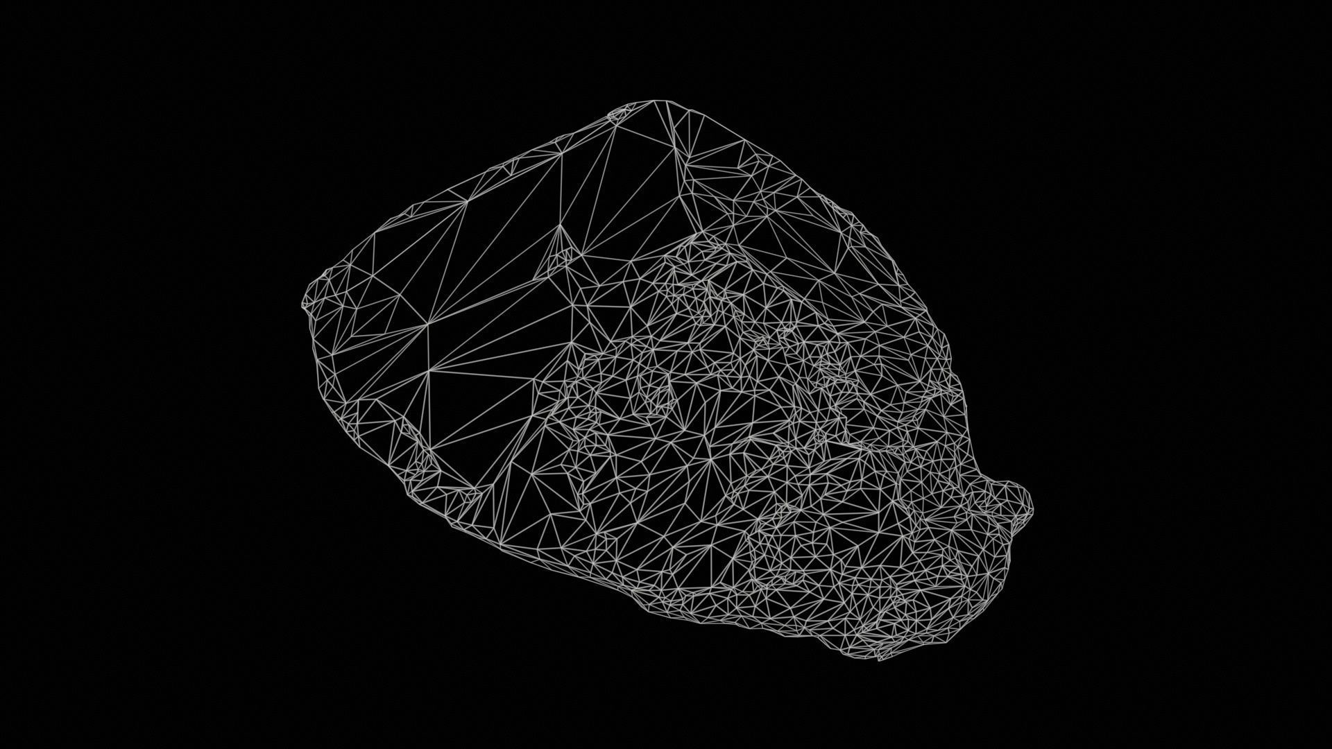 Blue Salt Crystal 02 Low-poly 3D model_11