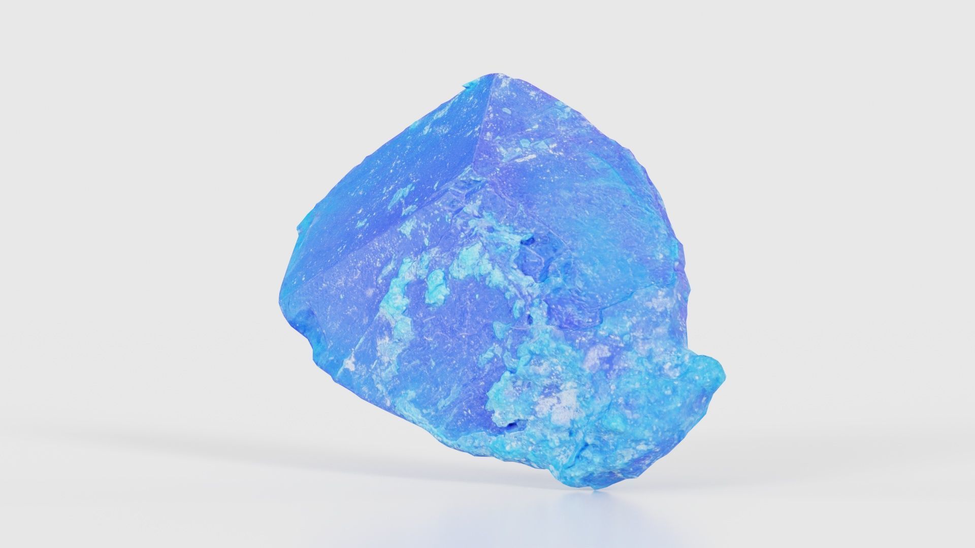 Blue Salt Crystal 02 Low-poly 3D model_26