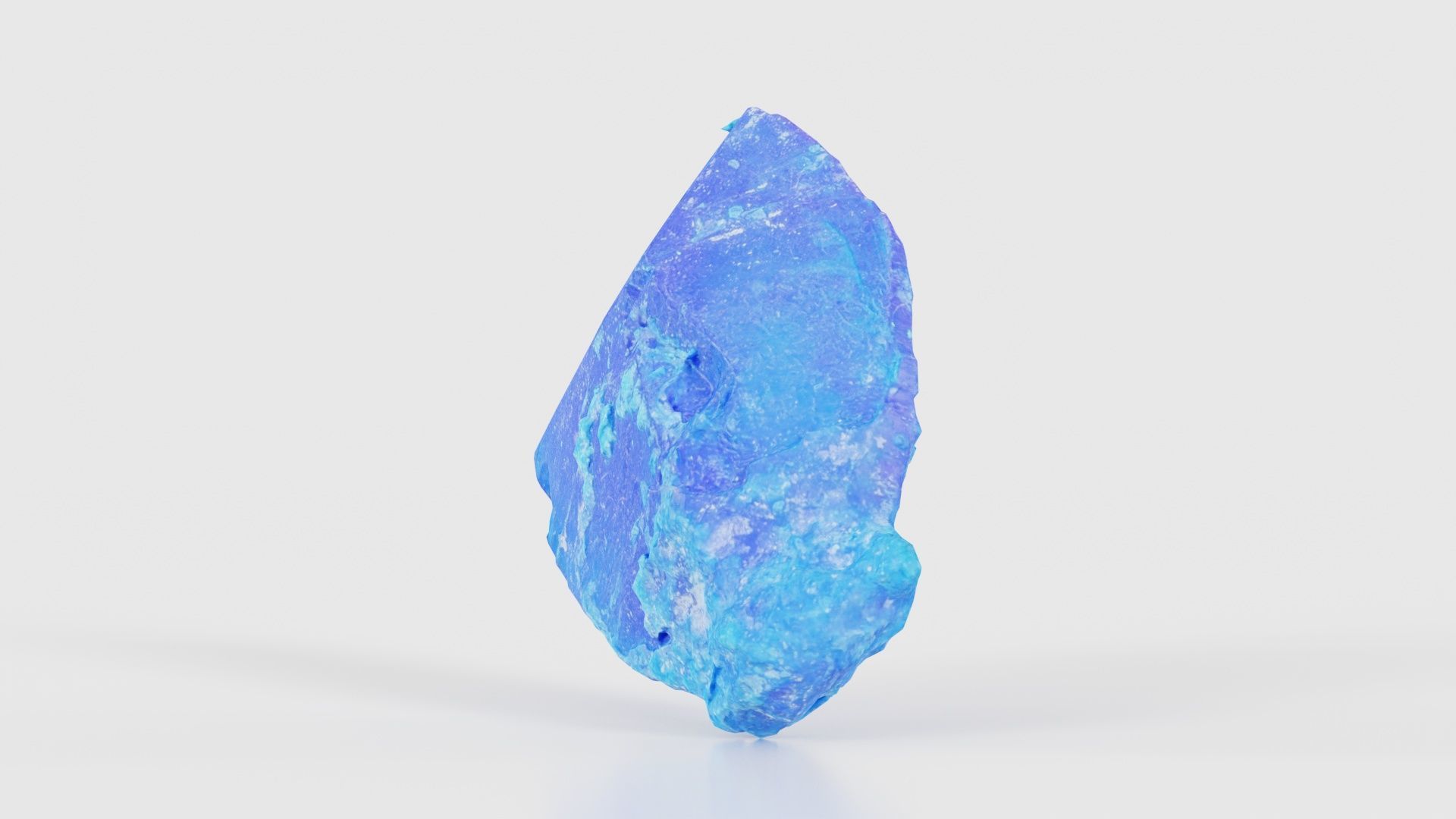 Blue Salt Crystal 02 Low-poly 3D model_25