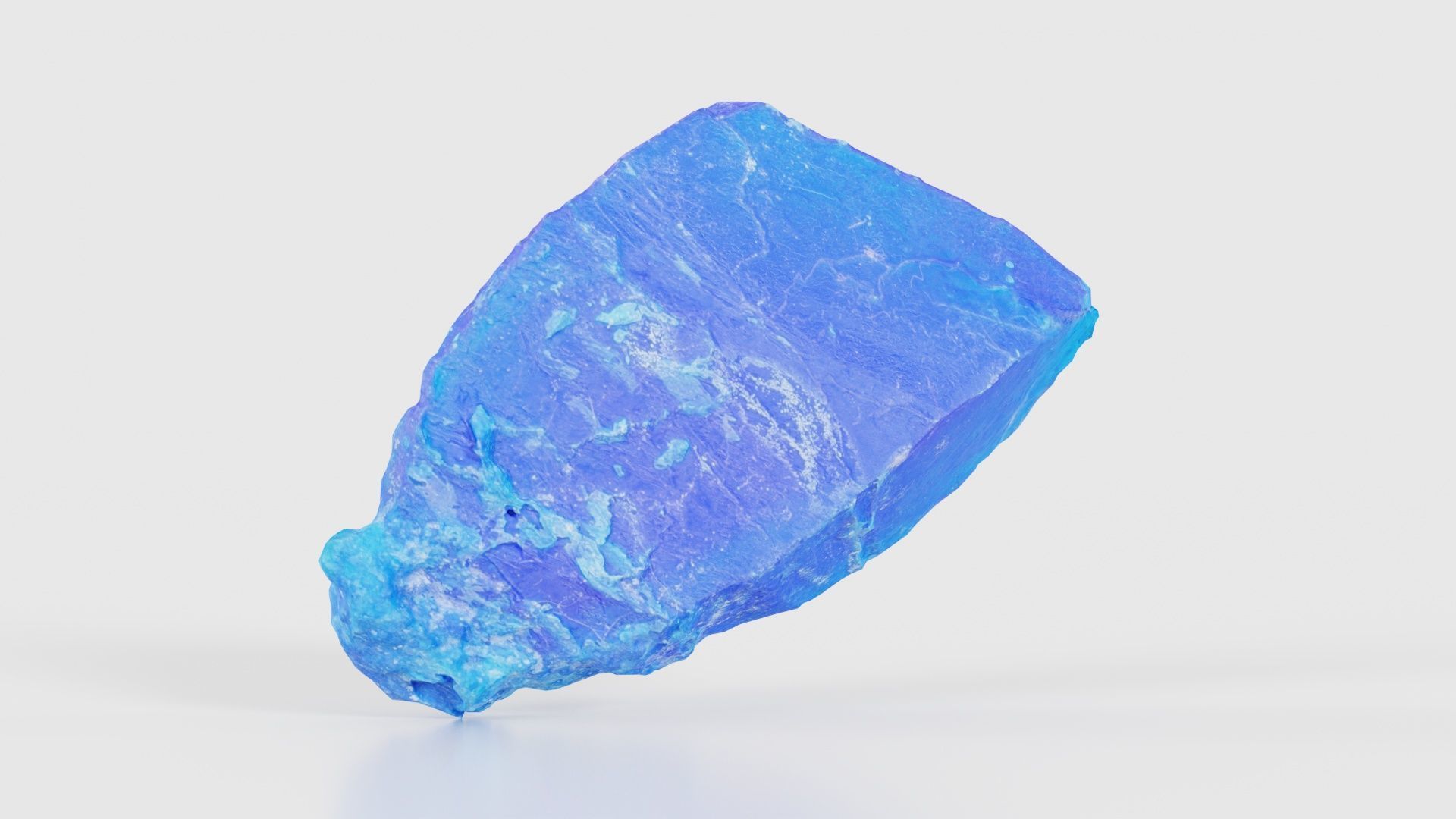 Blue Salt Crystal 02 Low-poly 3D model_22