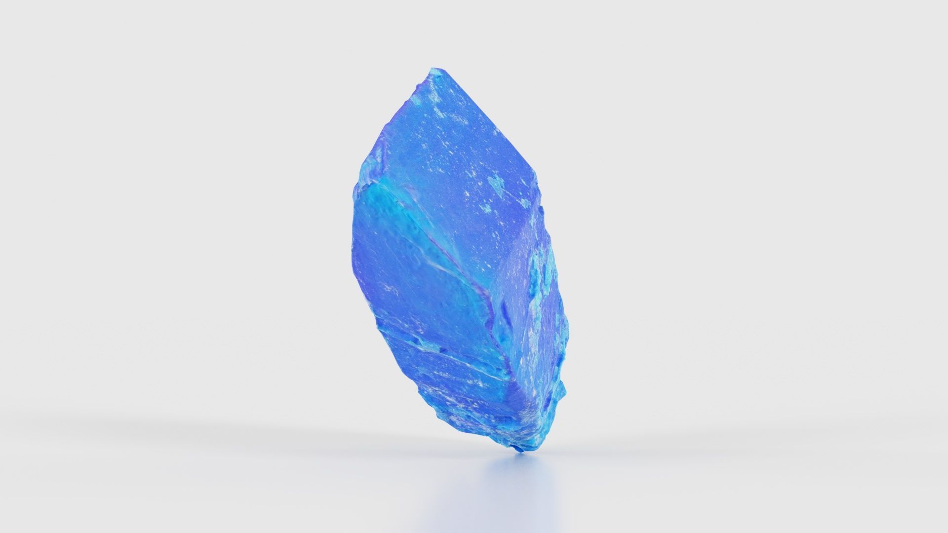 Blue Salt Crystal 02 Low-poly 3D model_18