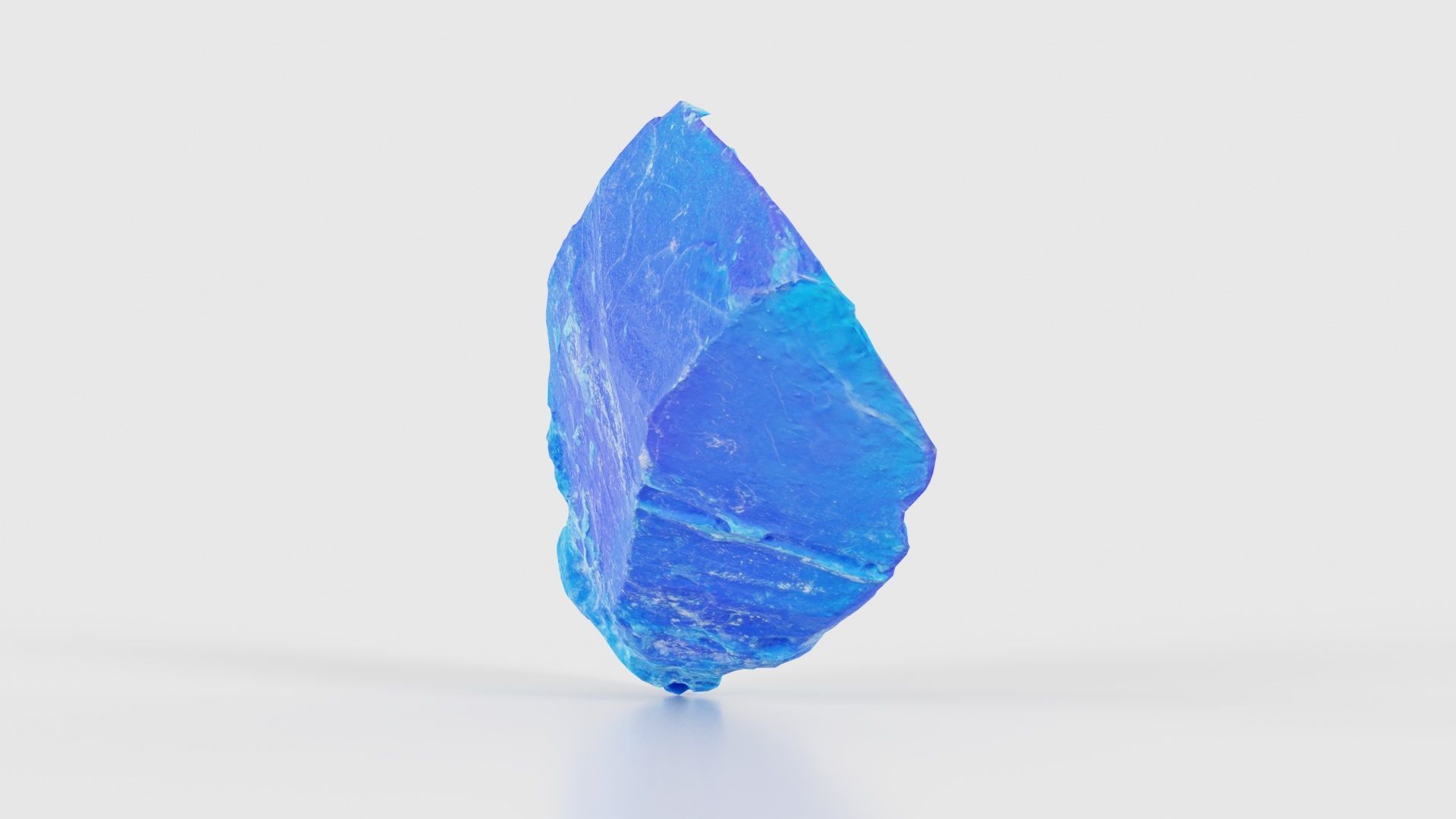 Blue Salt Crystal 02 Low-poly 3D model_19