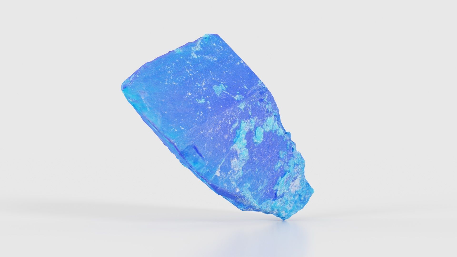 Blue Salt Crystal 02 Low-poly 3D model_17