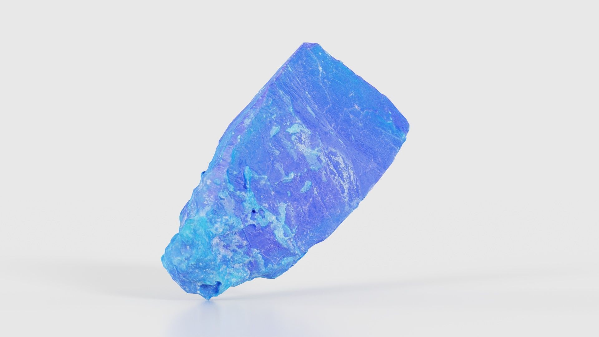 Blue Salt Crystal 02 Low-poly 3D model_23