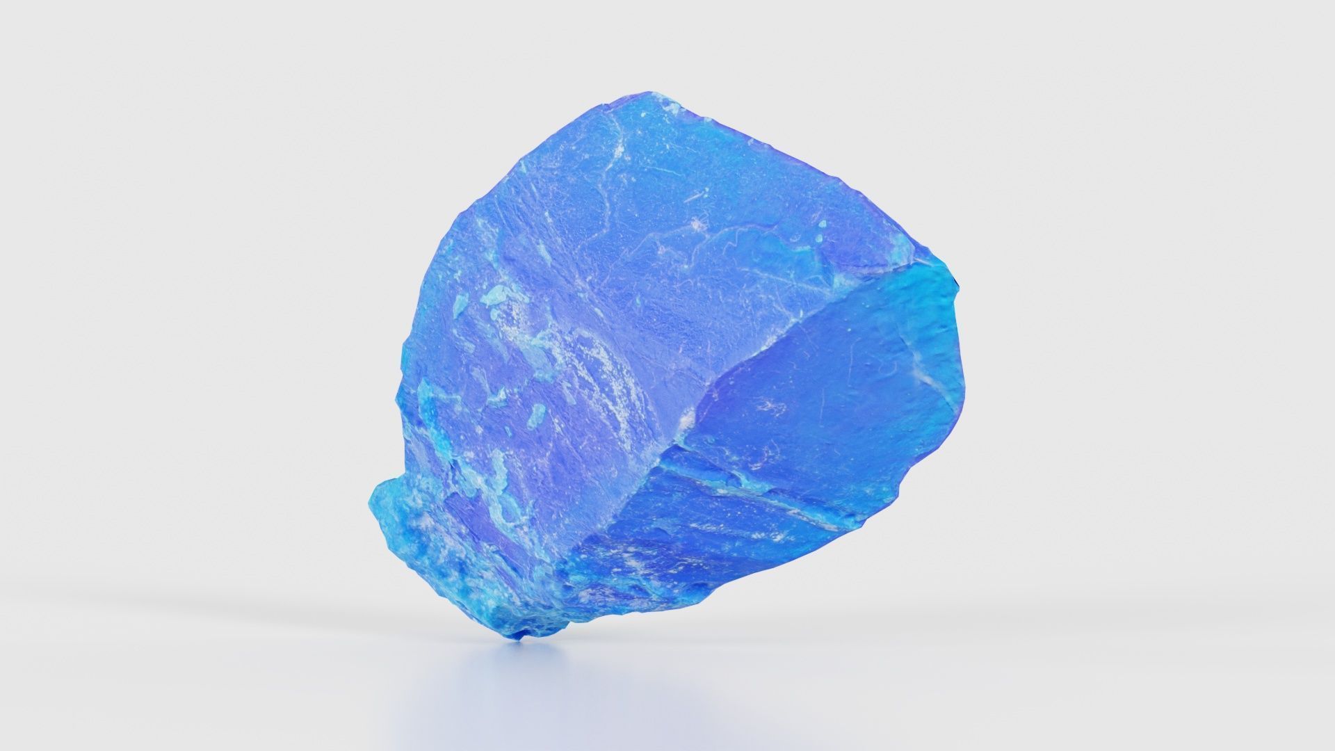 Blue Salt Crystal 02 Low-poly 3D model_20
