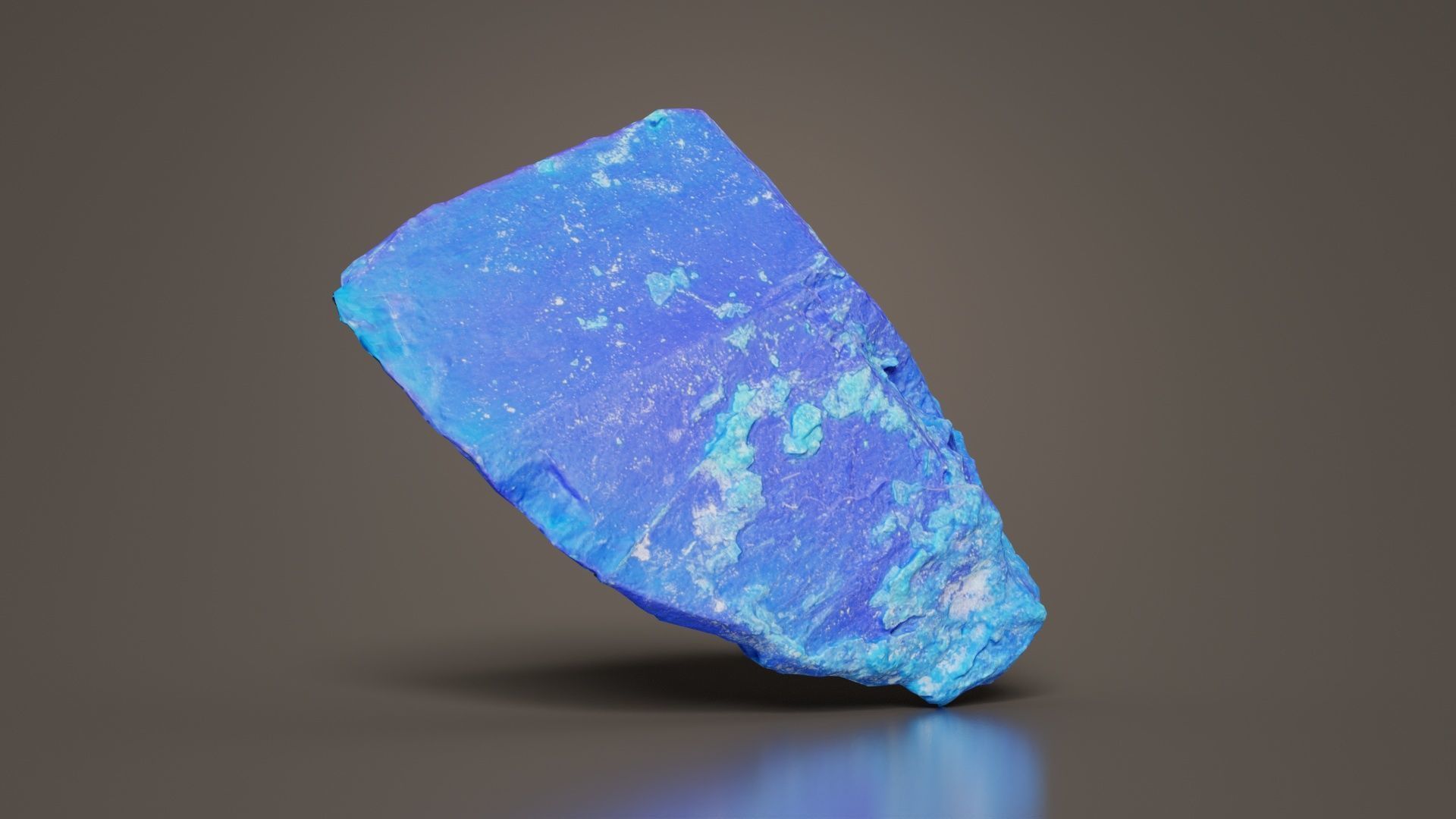 Blue Salt Crystal 02 Low-poly 3D model_6