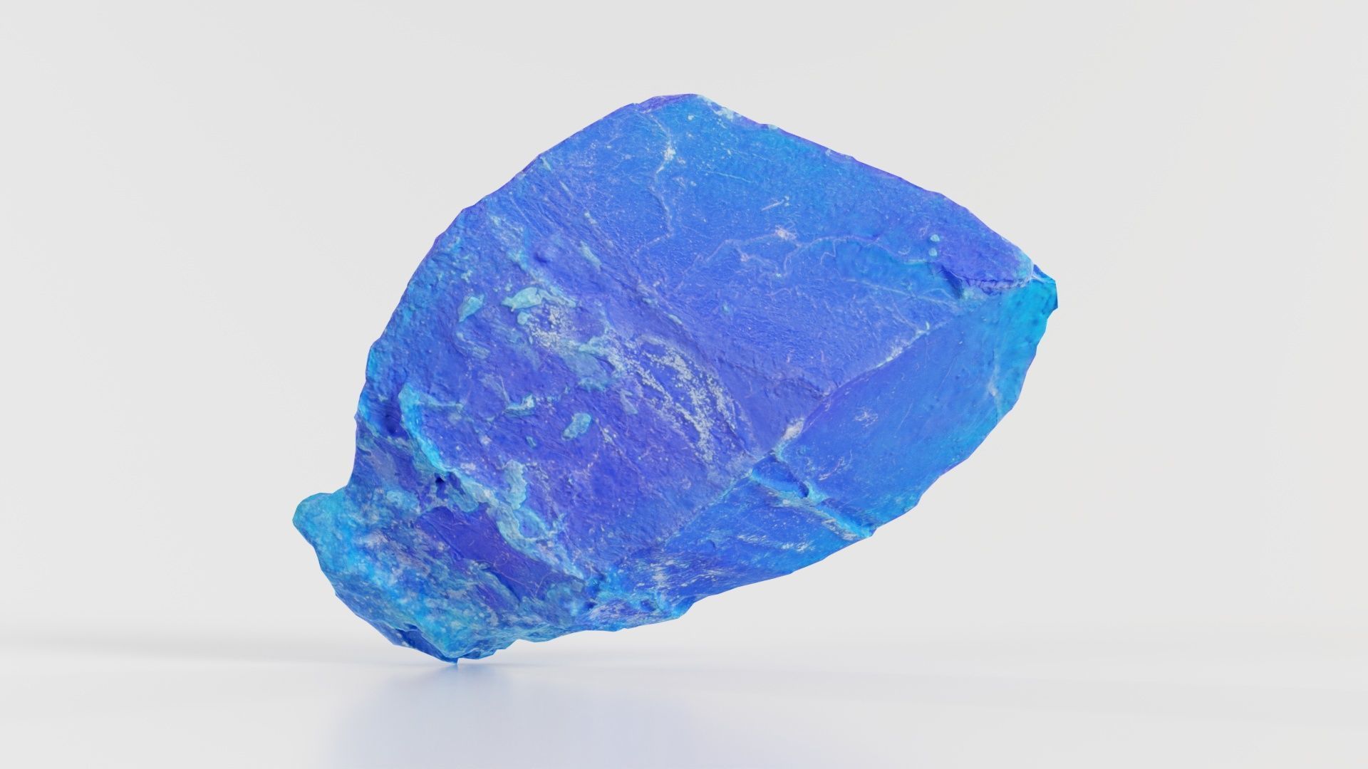 Blue Salt Crystal 02 Low-poly 3D model_1