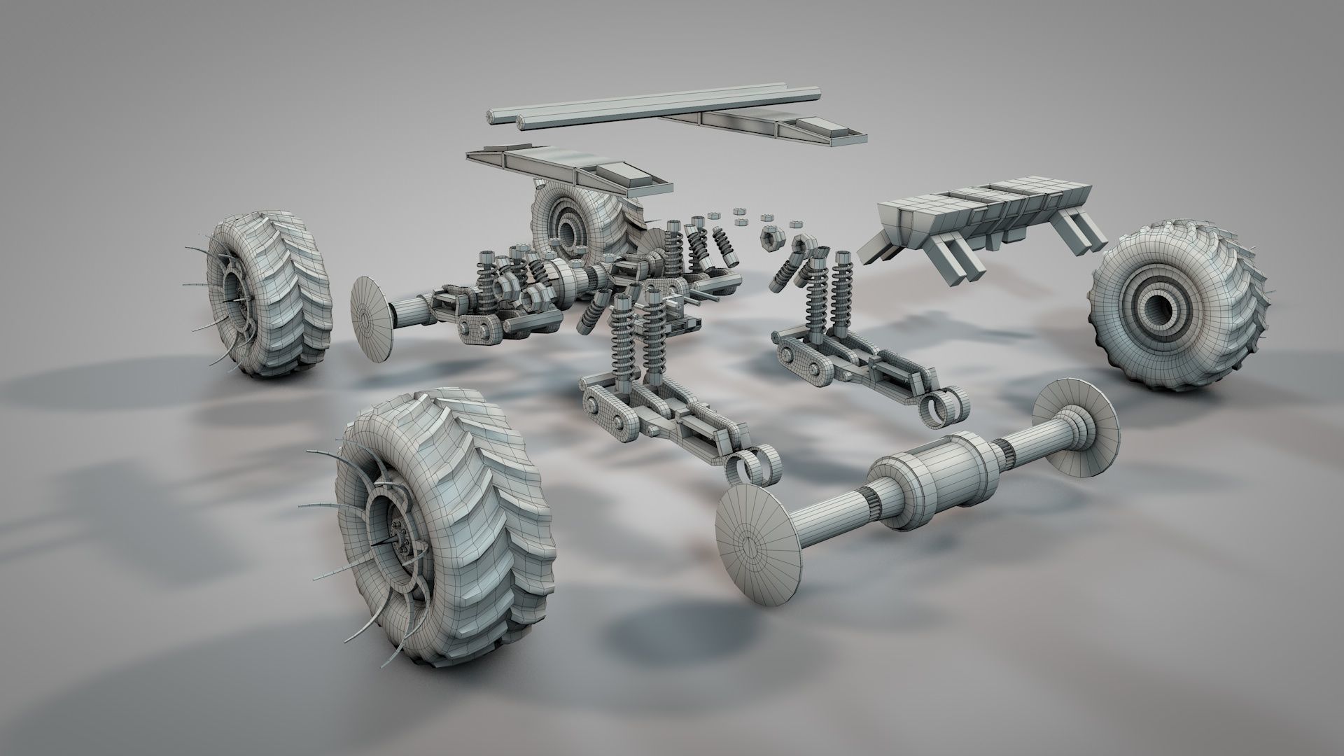 Apocalyptic War Cars v3 3D model_16