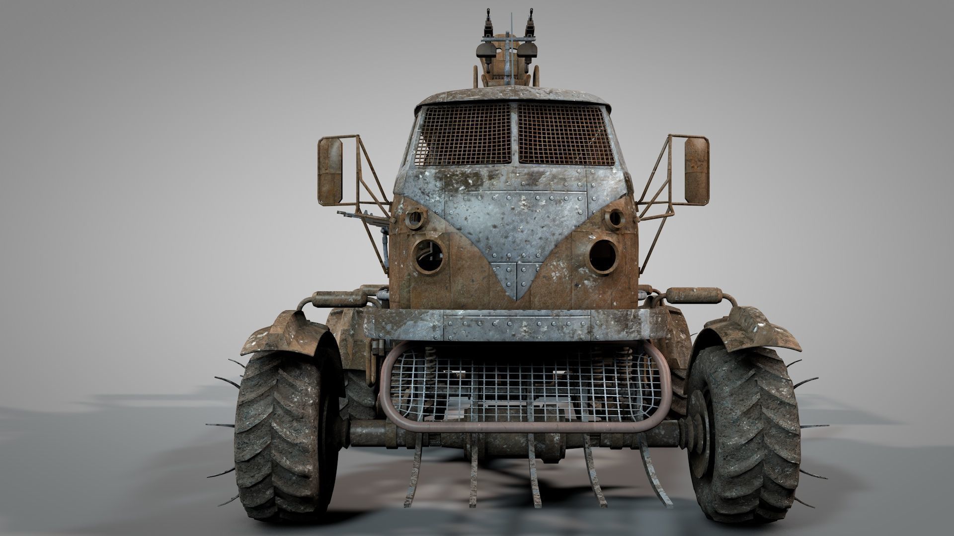 Apocalyptic War Cars v3 3D model_3