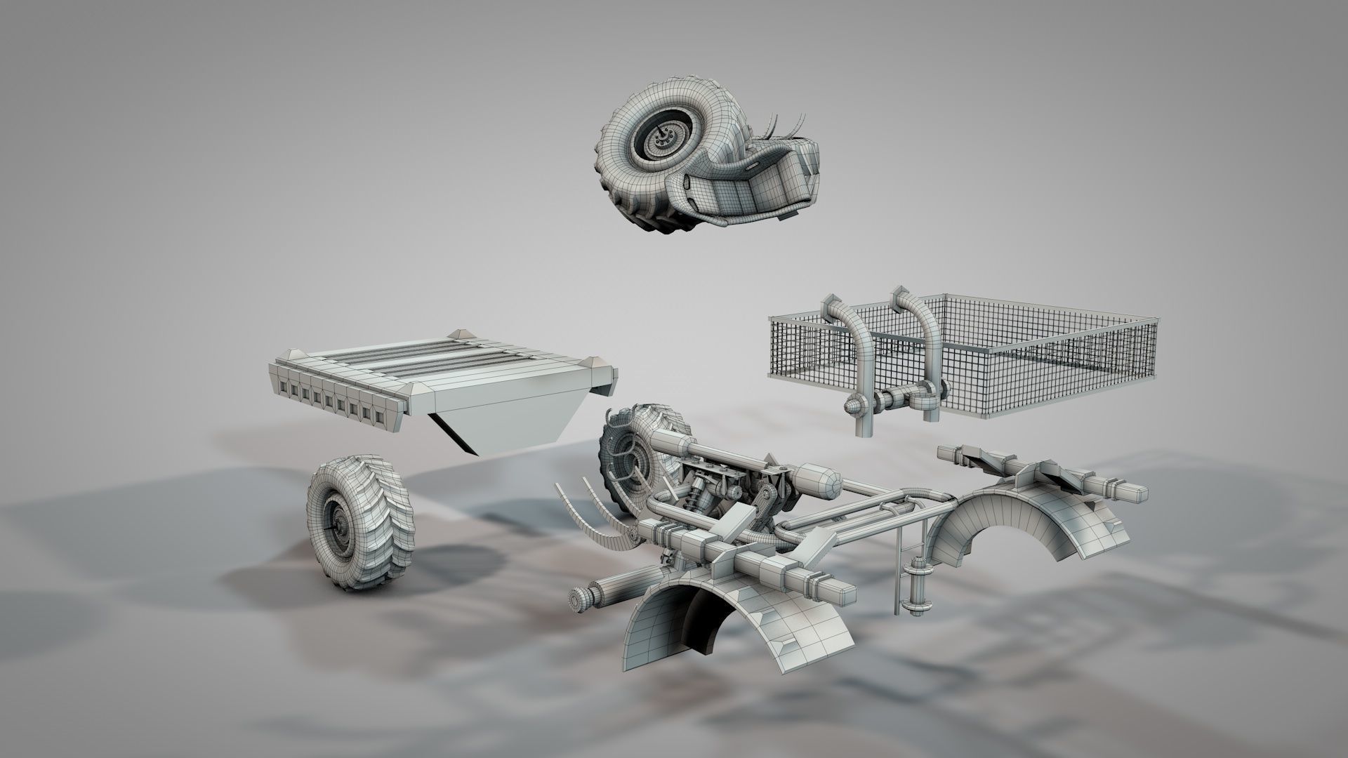 Apocalyptic War Cars v3 3D model_22