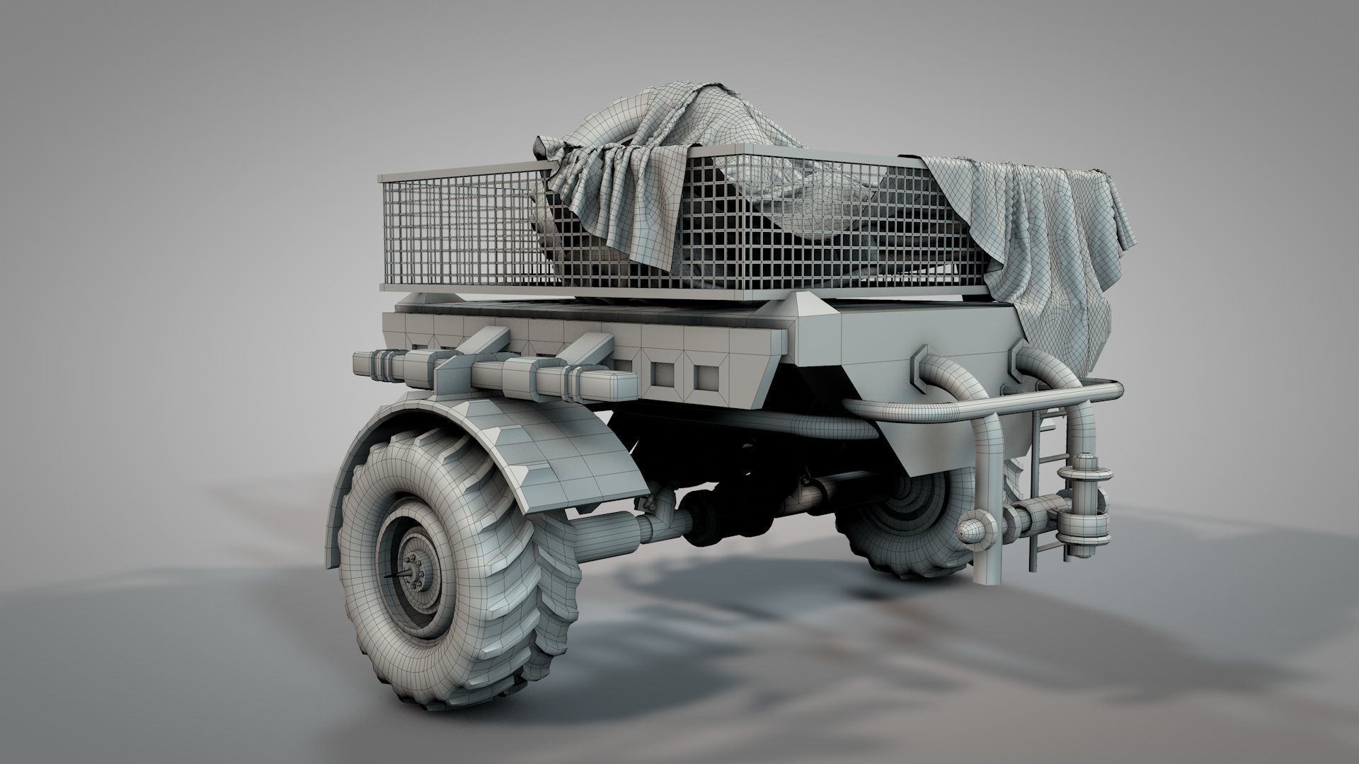 Apocalyptic War Cars v3 3D model_20
