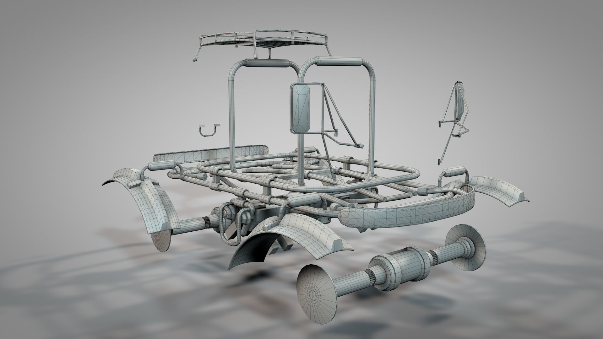 Apocalyptic War Cars v3 3D model_18