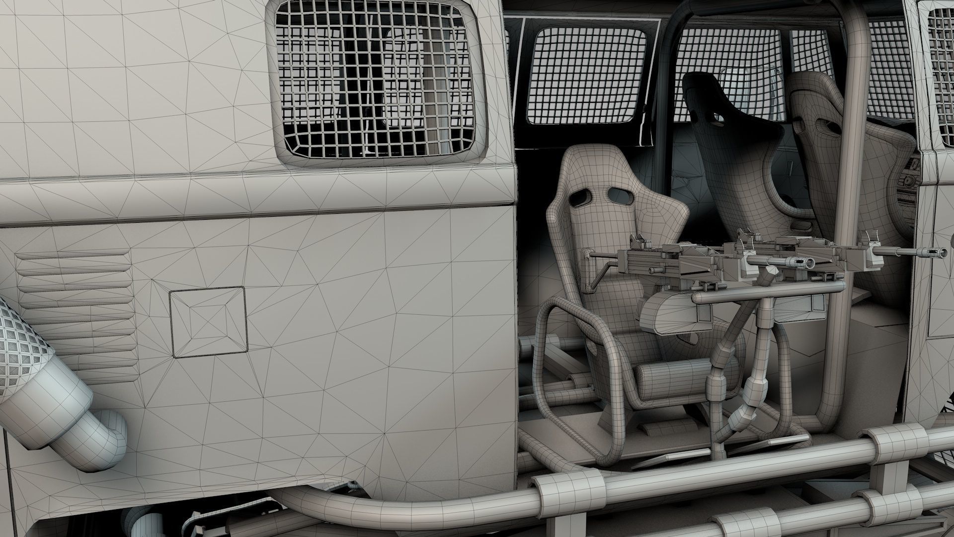 Apocalyptic War Cars v3 3D model_13