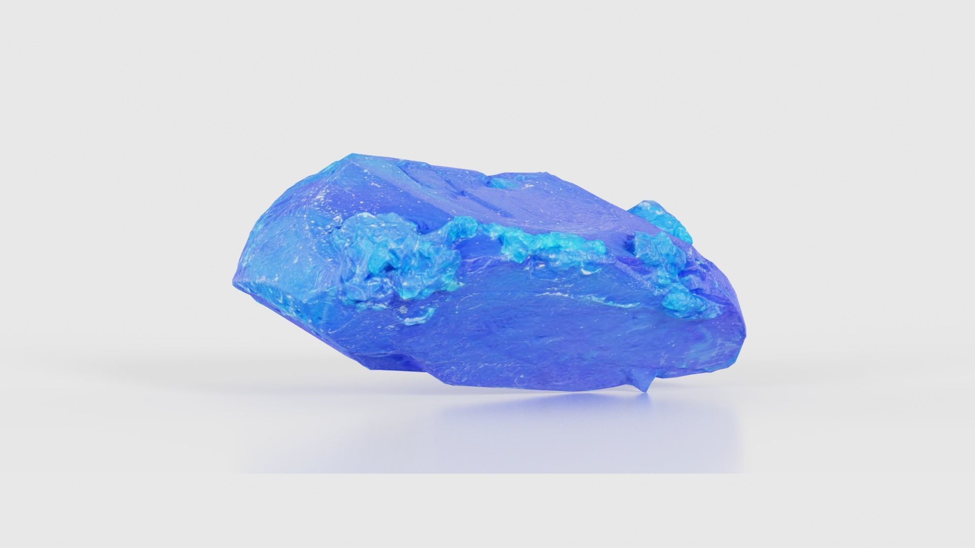 Blue Salt Crystal 03 Low-poly 3D model_16
