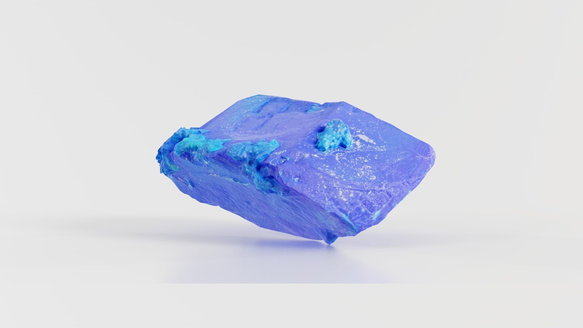 Blue Salt Crystal 03 Low-poly 3D model_4