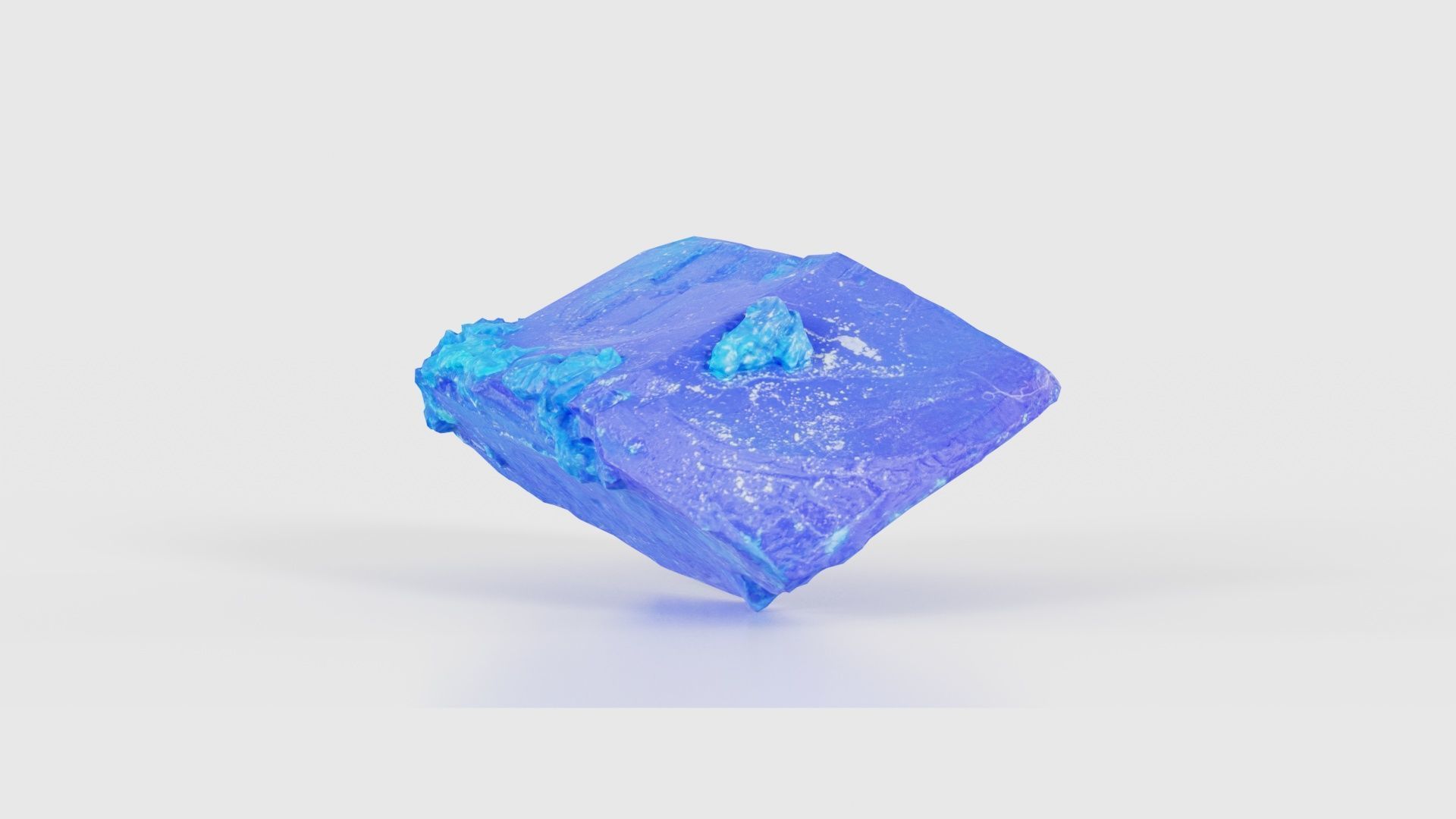 Blue Salt Crystal 03 Low-poly 3D model_25