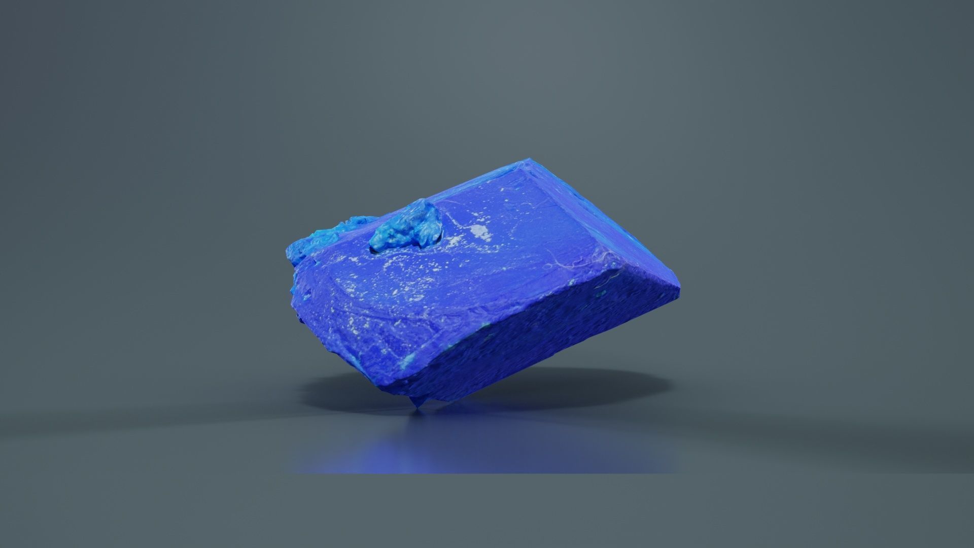 Blue Salt Crystal 03 Low-poly 3D model_1