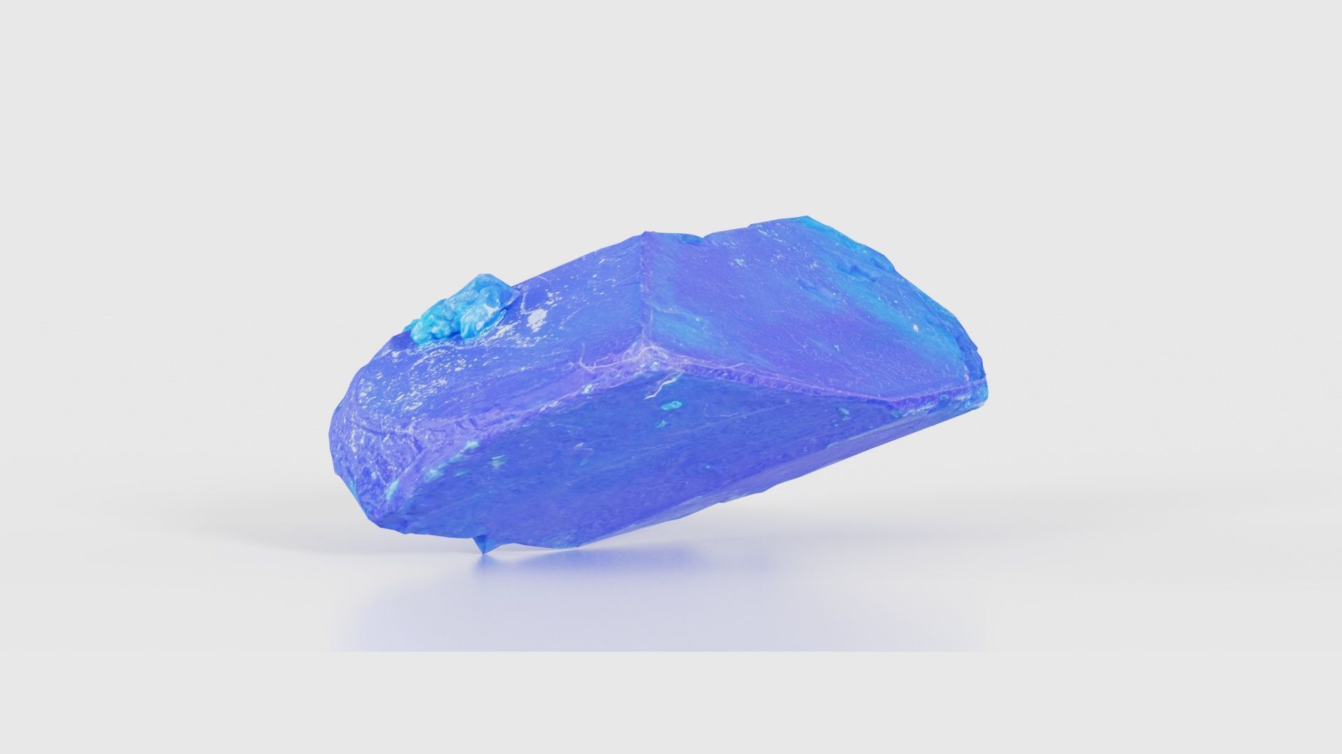 Blue Salt Crystal 03 Low-poly 3D model_23