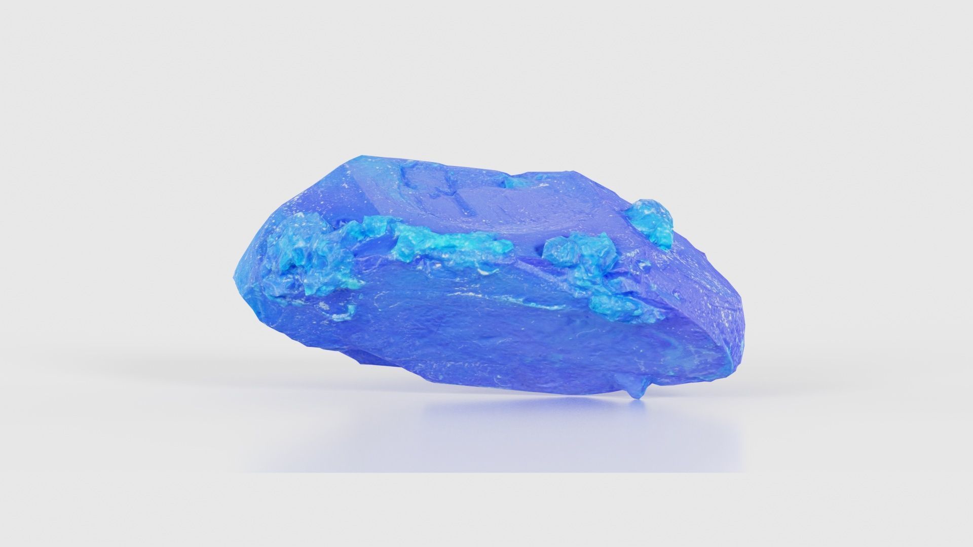 Blue Salt Crystal 03 Low-poly 3D model_15