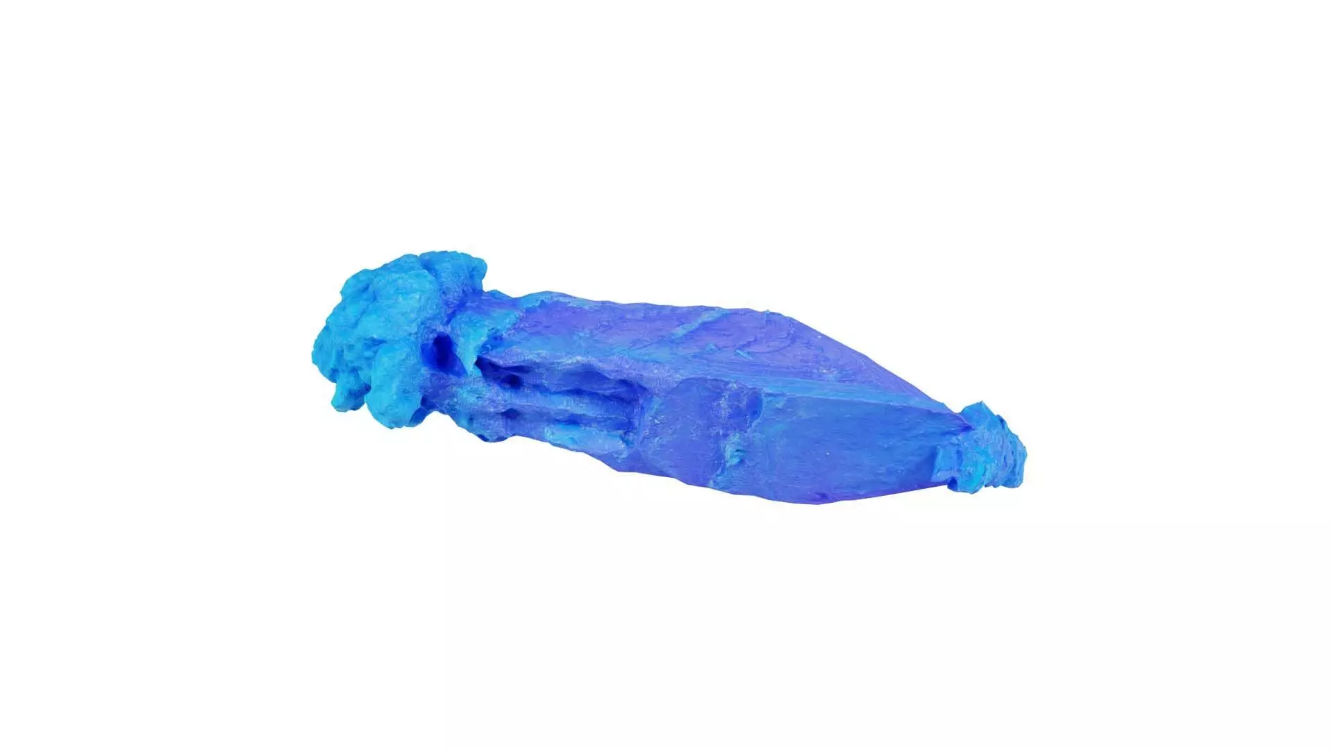 Blue Salt Crystal 05 Low-poly 3D model