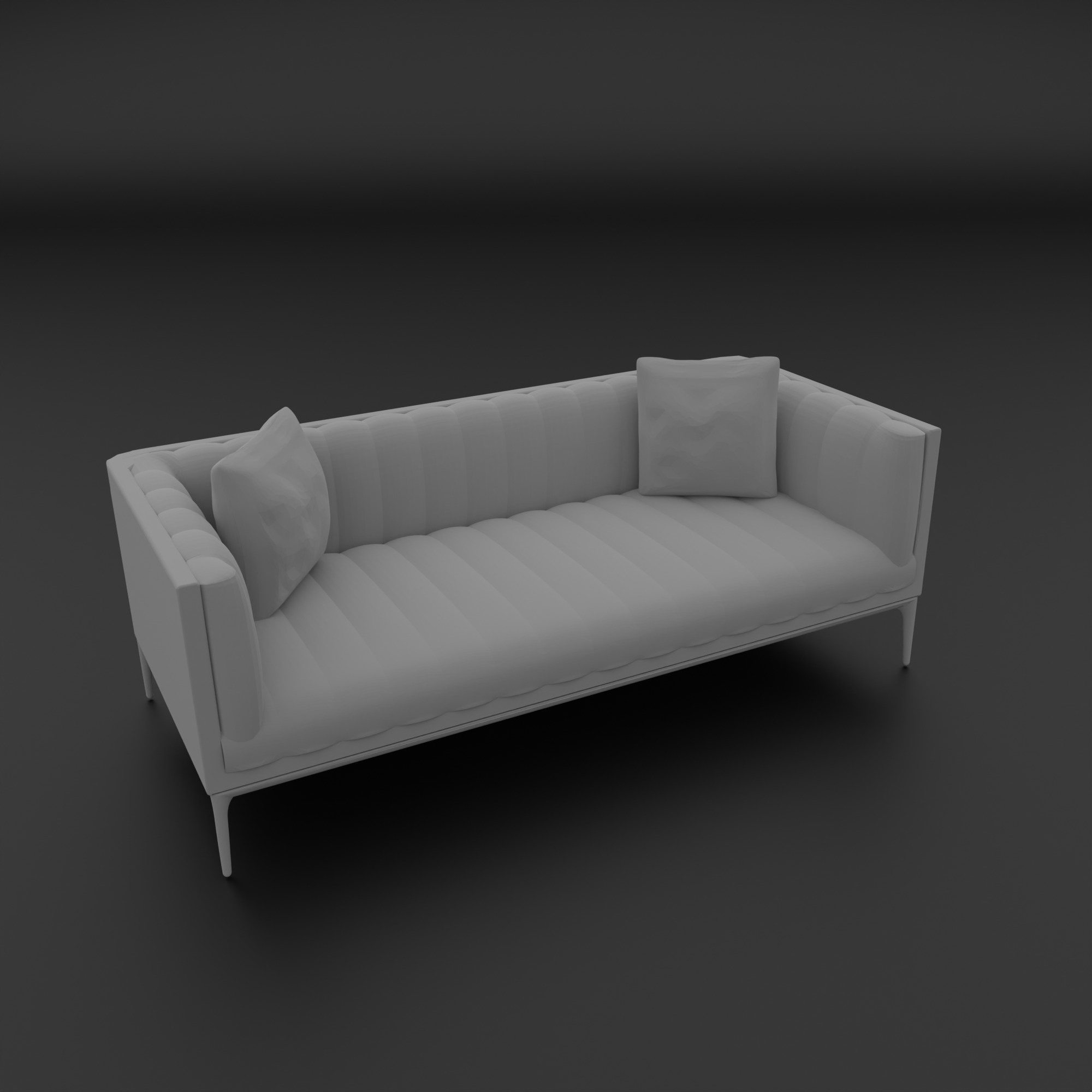 miniature sofa 3D print model_1
