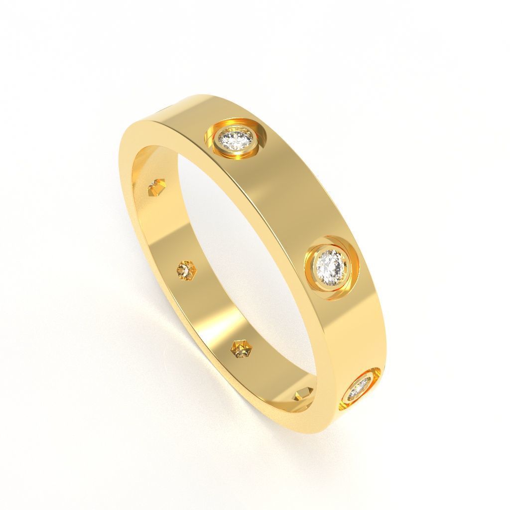 Screw Ring Set 4 Variations Size 62 3D print model_14